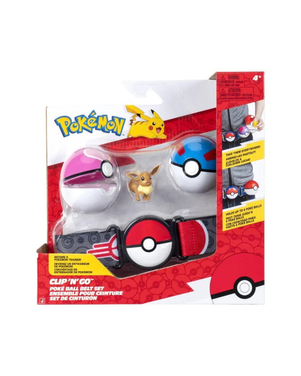 Pokemon clip N go set Eevee
