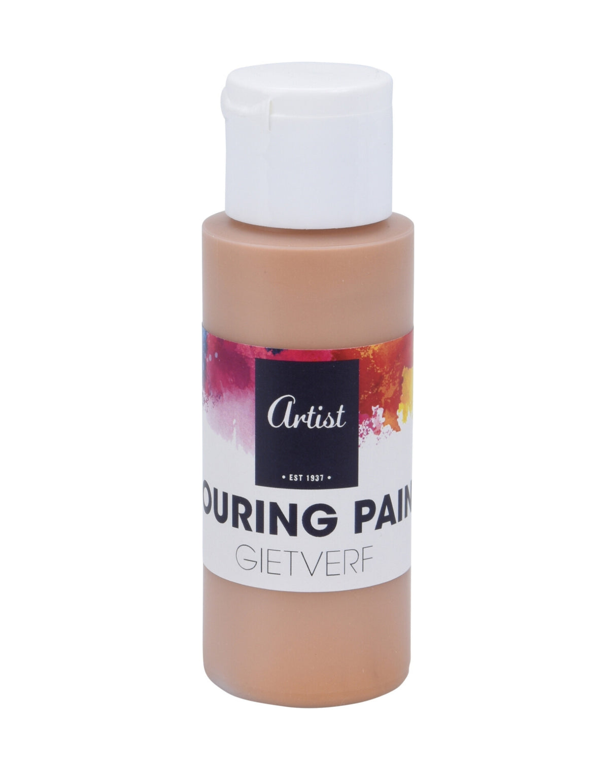 Acryl maling sæt - 4 farver + 2 male plader