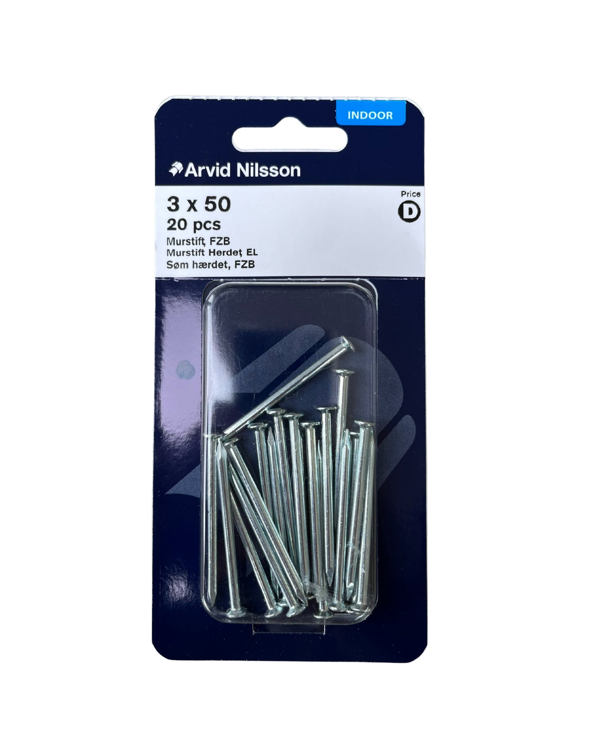 Betonsøm hærdet FZB 3.0 X 50 mm 20 Stk