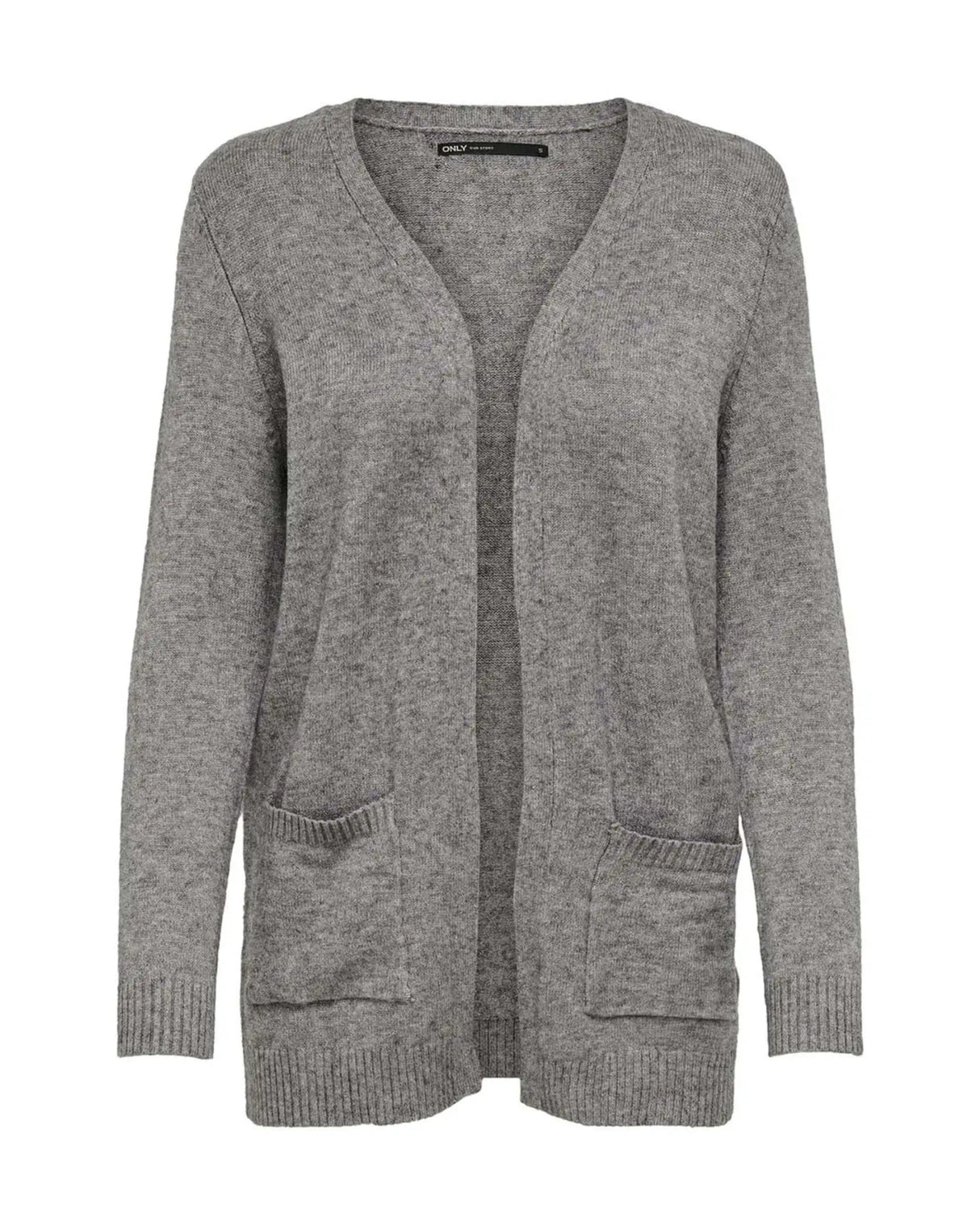 Grå - medium gray melange - Only - strik cardigan - 15174274