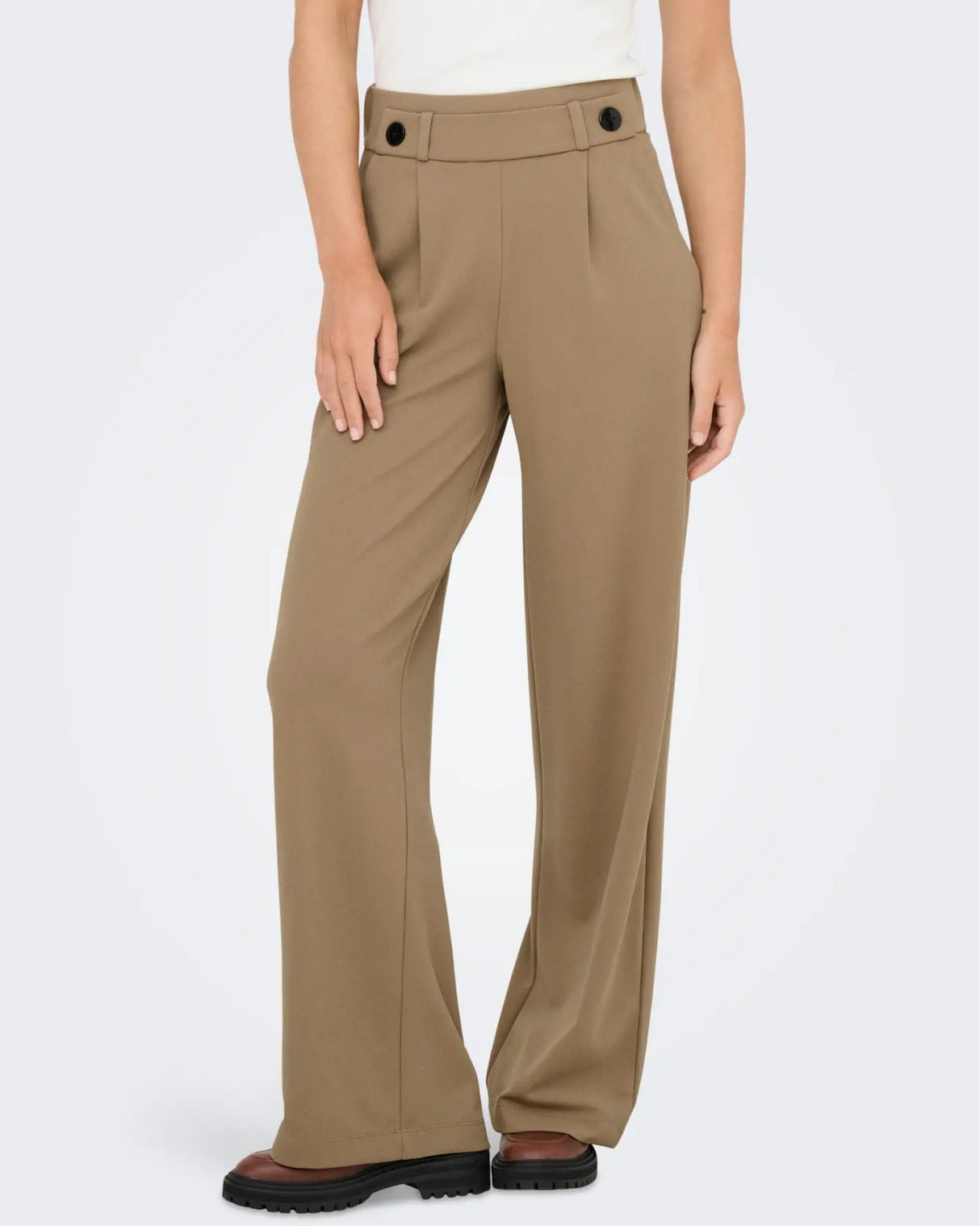 Brun - Sepia Tint/Black Buttom - JDY - Bukser - 15208430