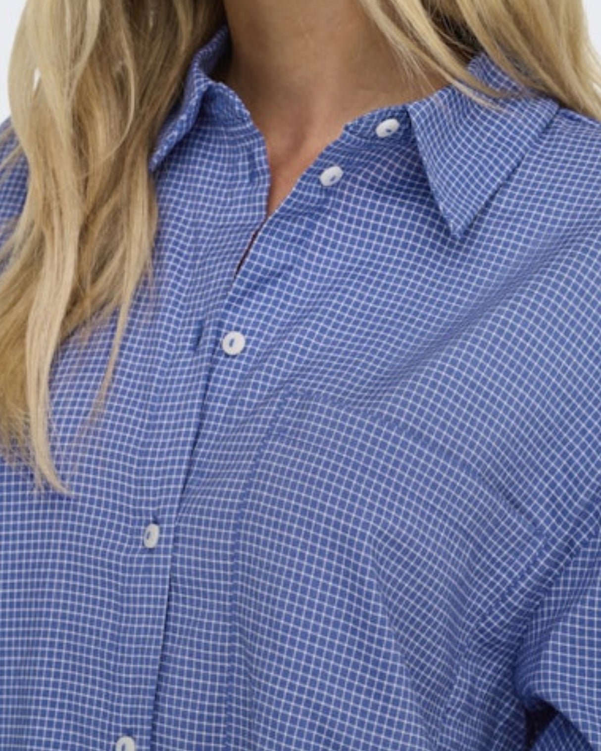 Blå - Amparo Blue - ONLY - ternet - Skjorte - 15344363