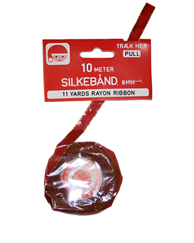 Silk ribbon red 12 mm - 10 meters