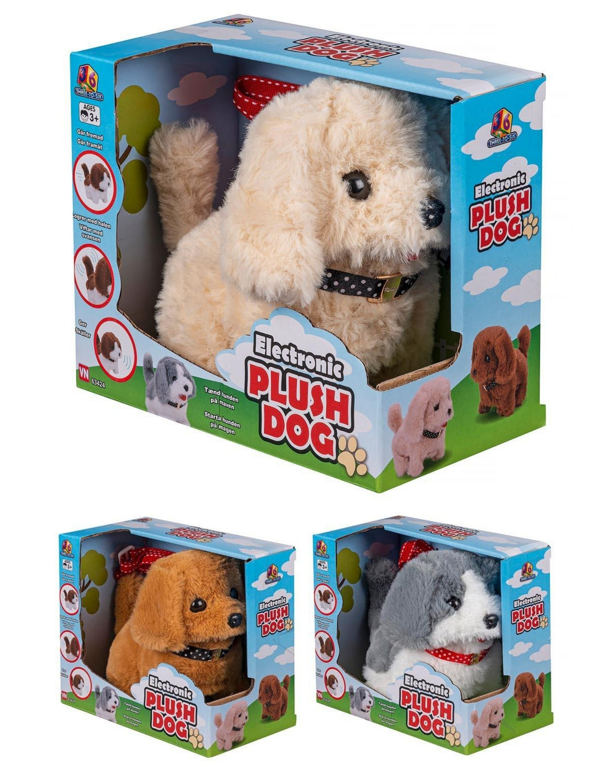 Hund Gå og Gø 1 stk