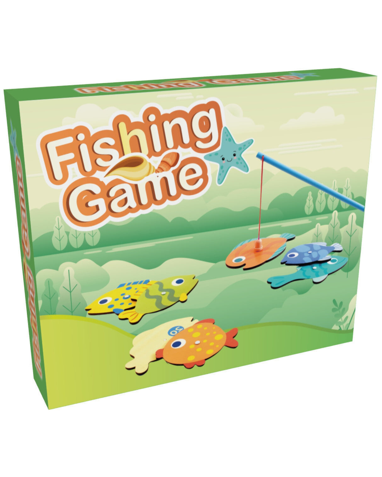 Fiskespil i træ 9 dele