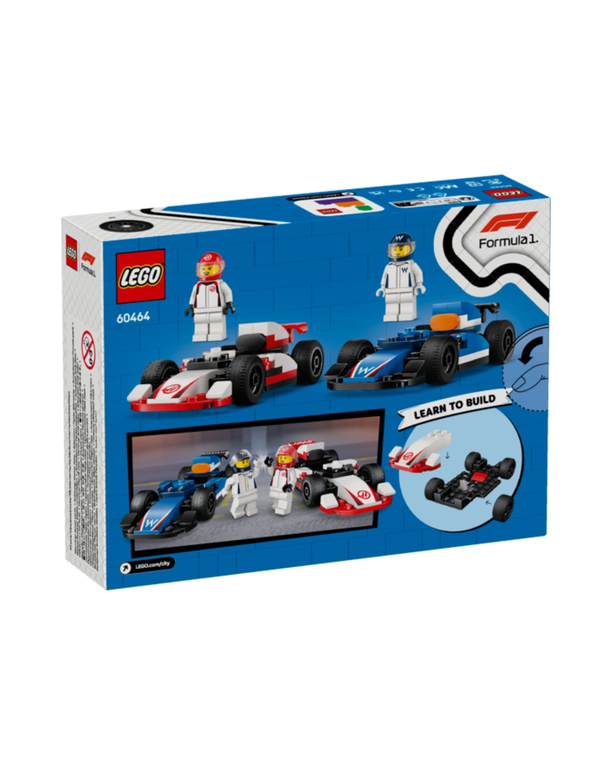 LEGO 60464 F1® Williams Racing og Haas F1®-racerbiler - LEGO City