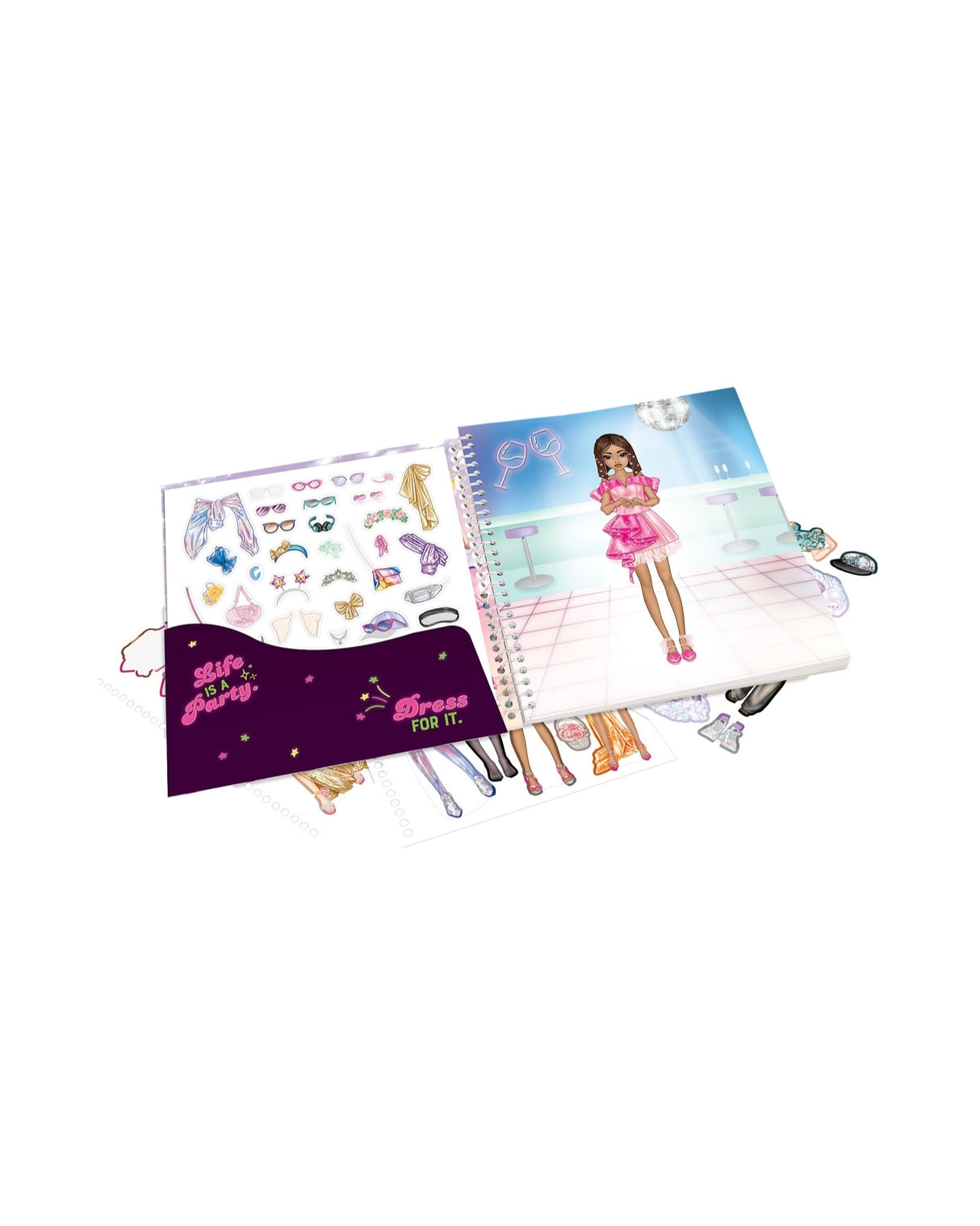 TOPModel Dress Me Up Party Stickerbog