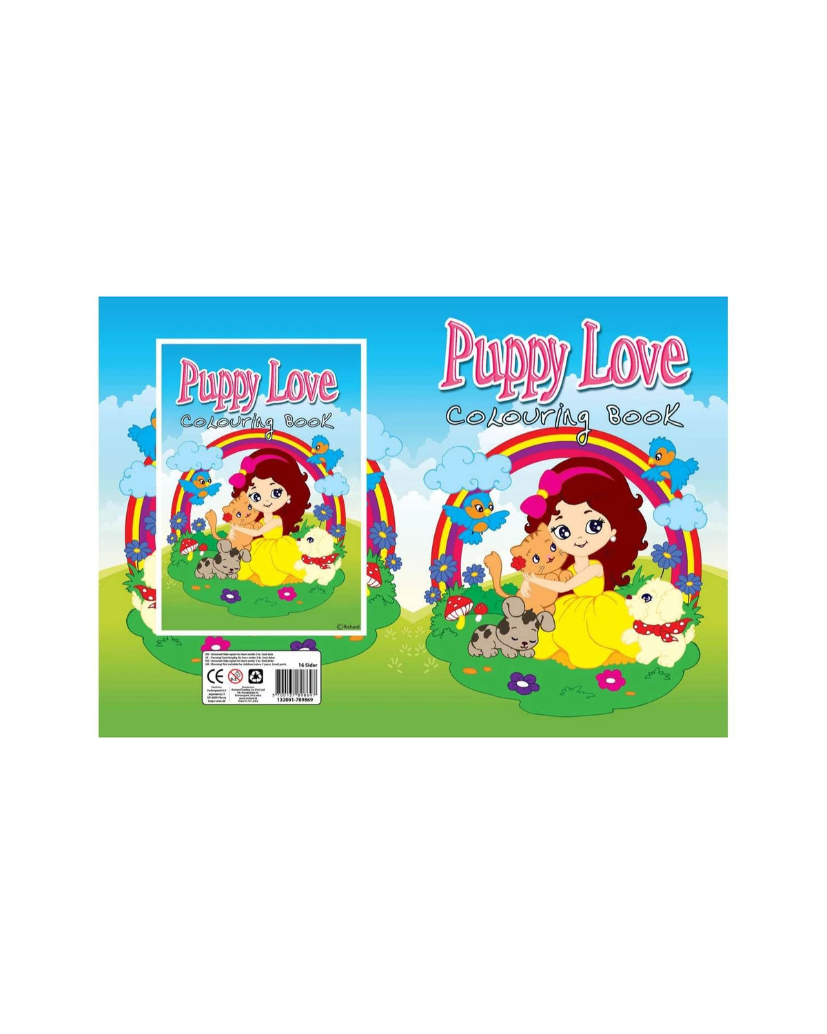 Malebog A4 Puppy Love 16 sider