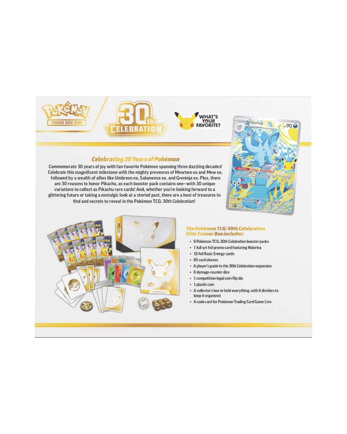 Pokemon Elite Trainer Box 30th - MAX 1 stk pr kunde