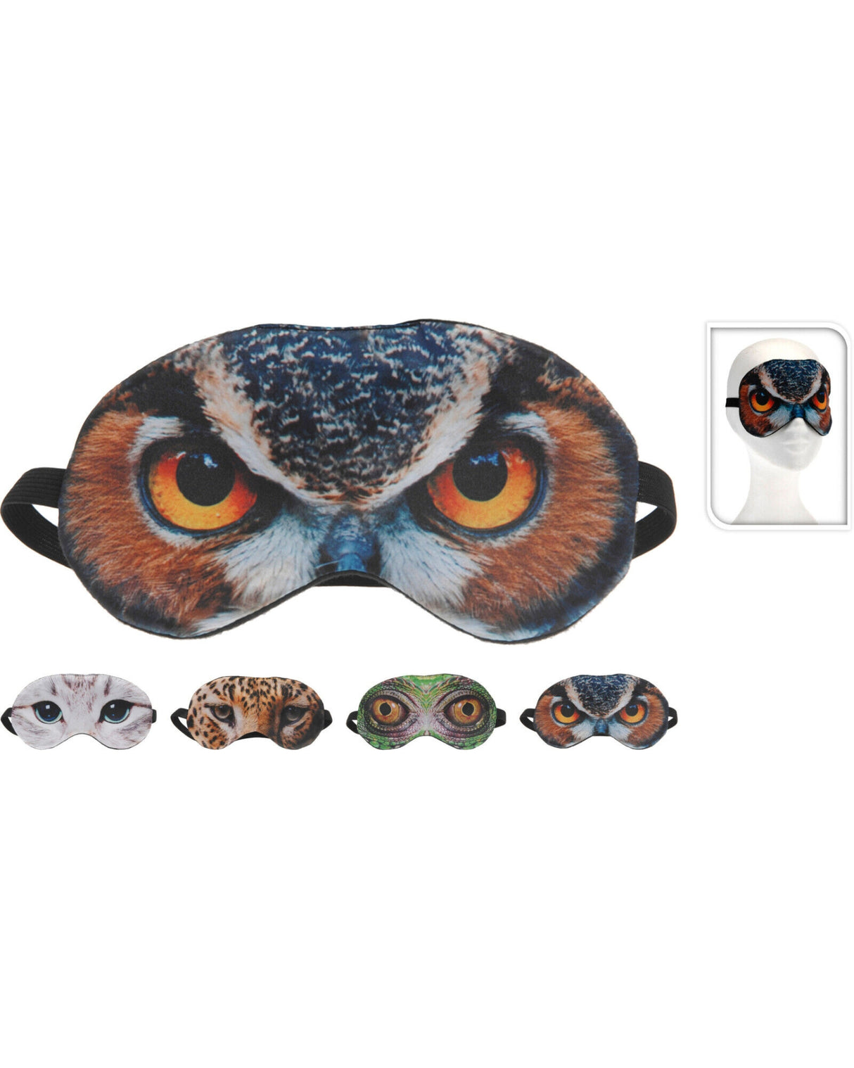 Sovemaske med dyredesign 1 stk