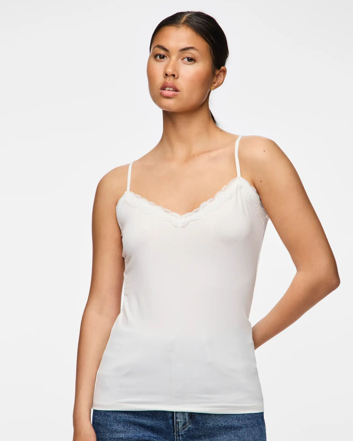 Hvid - Cloud Dancer - Pieces - Tanktop - 17087739