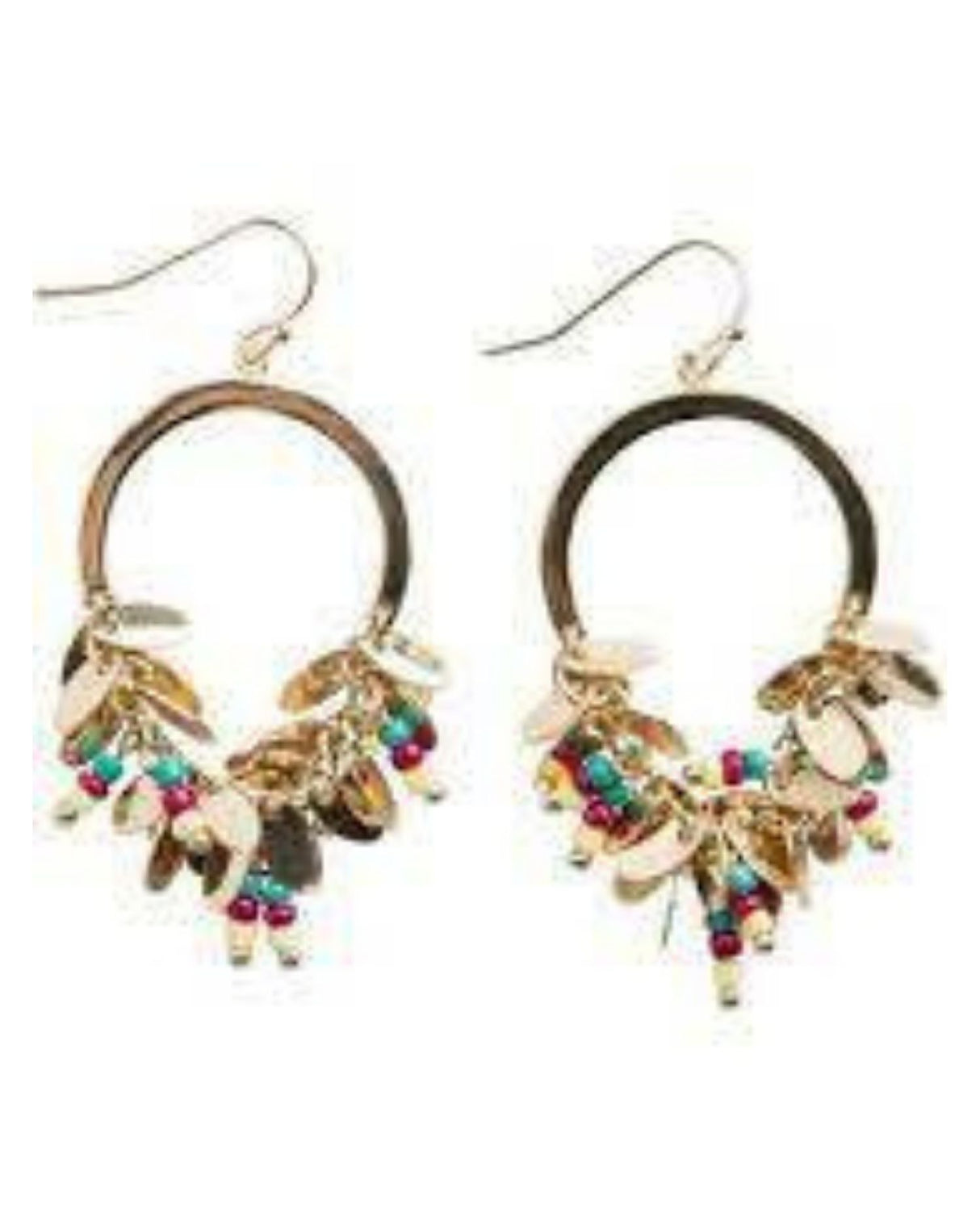 Guld Pieces øreringe med perler - 17089999