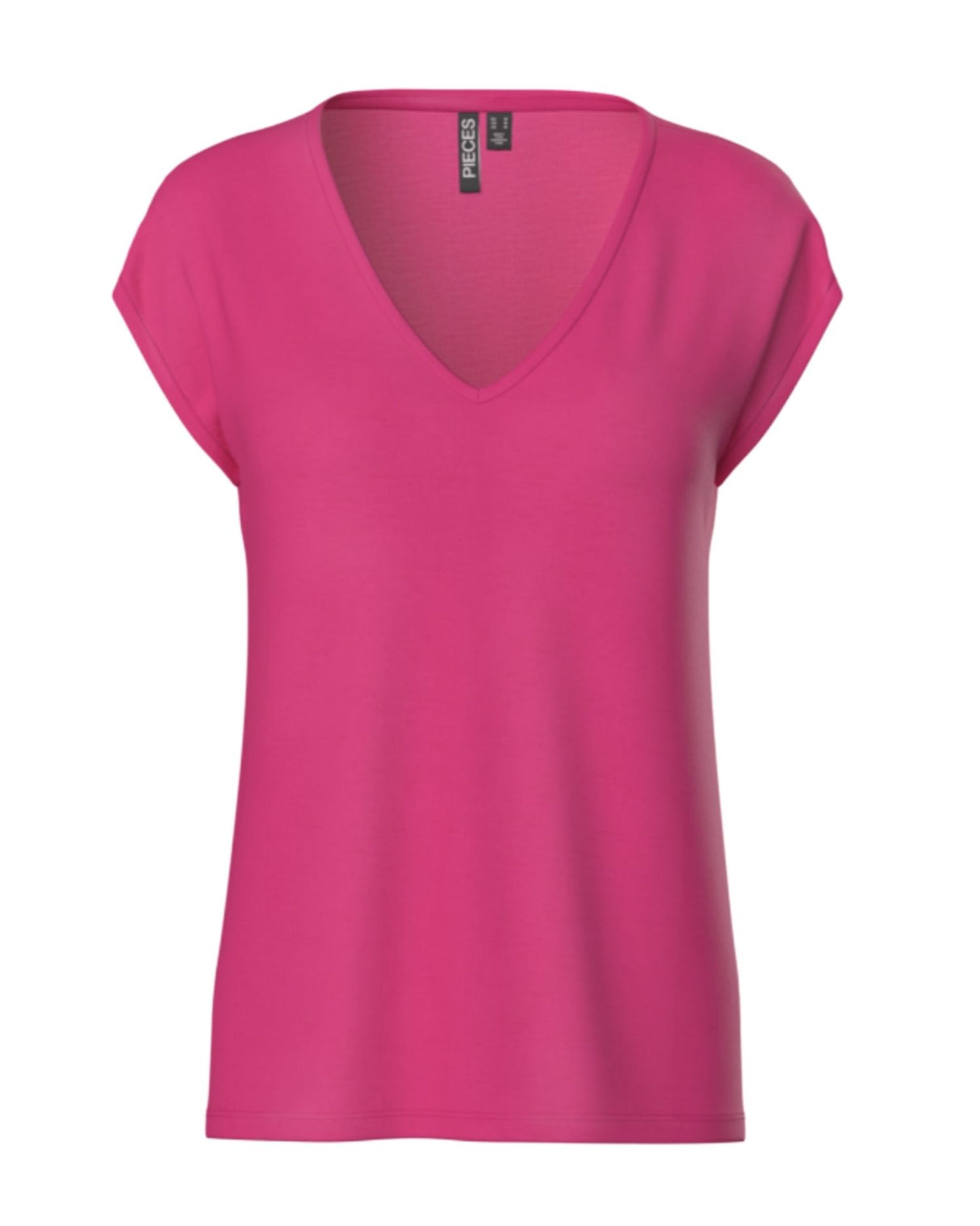 Pink - beetroot purple - Pieces t-shirt - 17095260