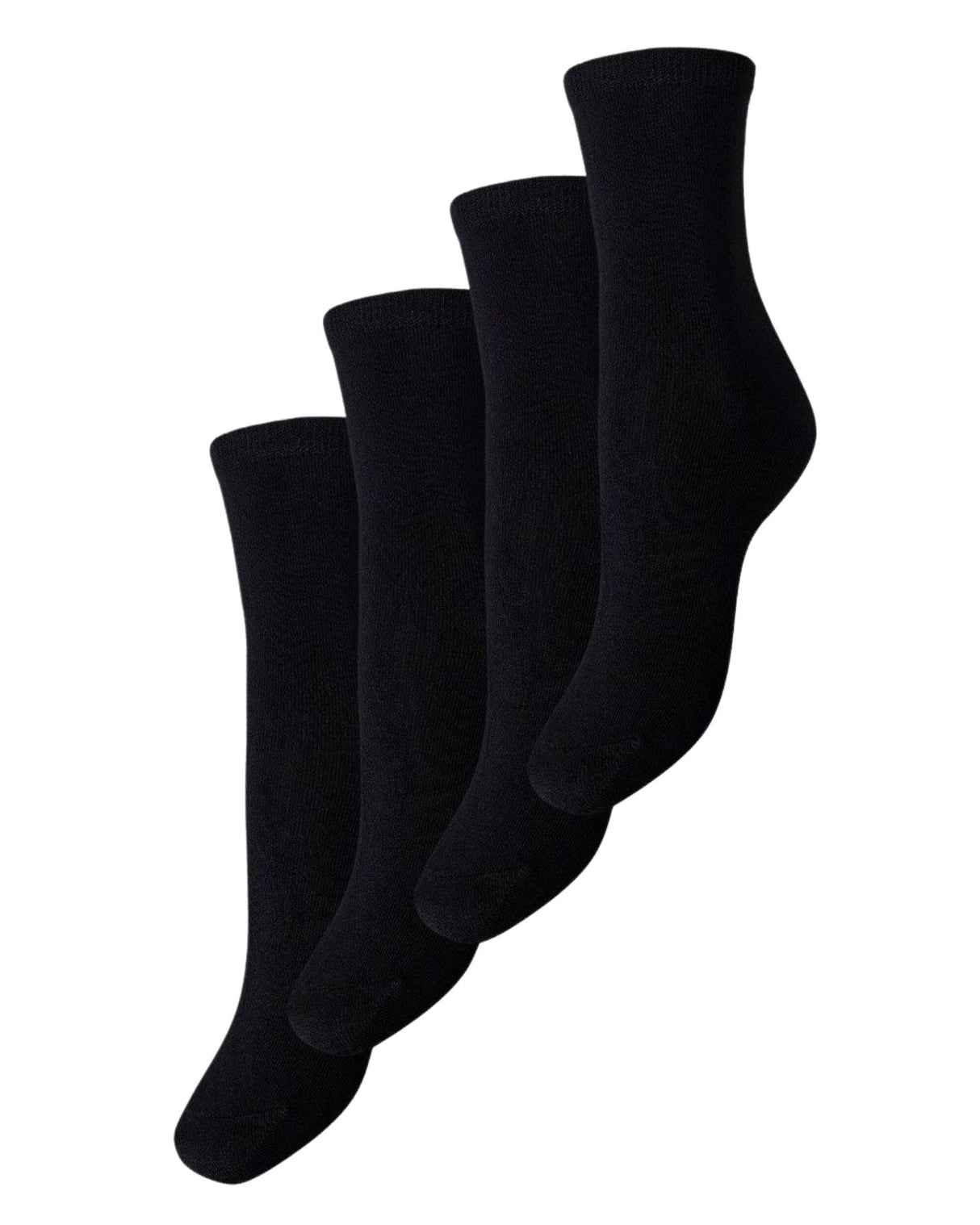Sort - Black - Pieces - Strømper - 4 pack - 17098332