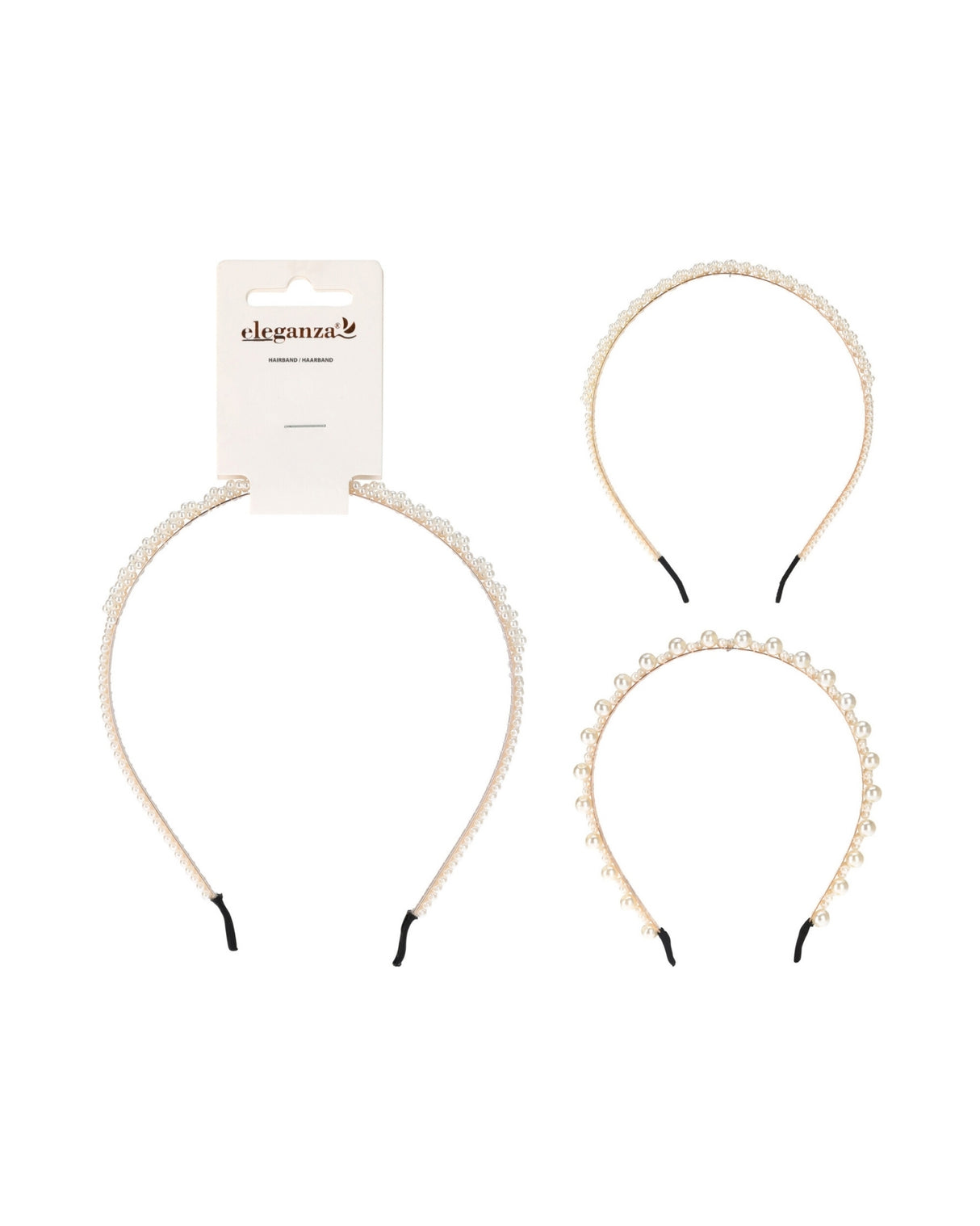 Hårbånd metal med perler