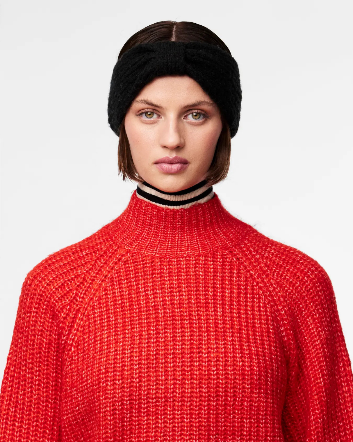 Black - Pieces - knit headband - 17153234