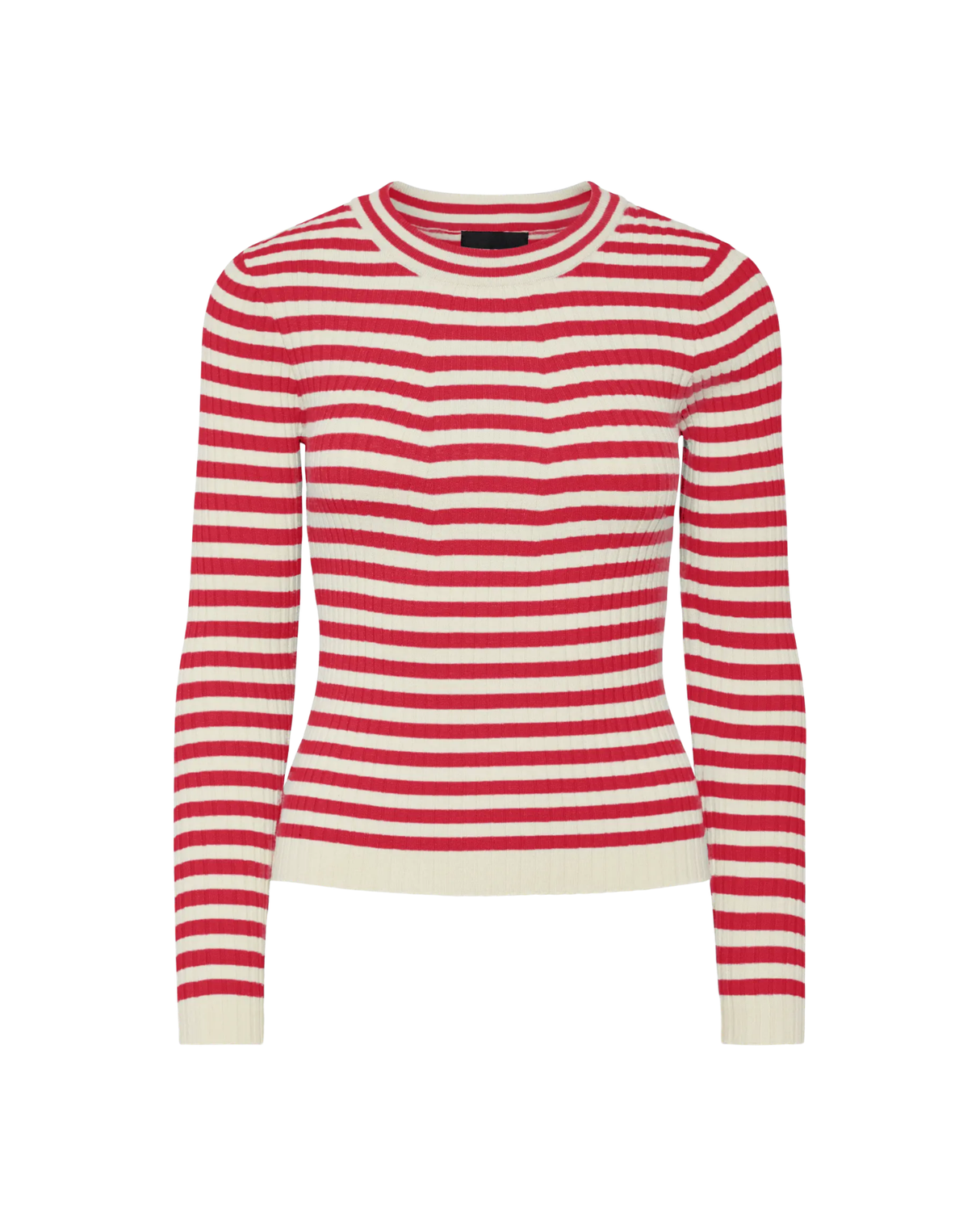 Rød - Lollipop - Pieces - Bluse - med striber - 17115047