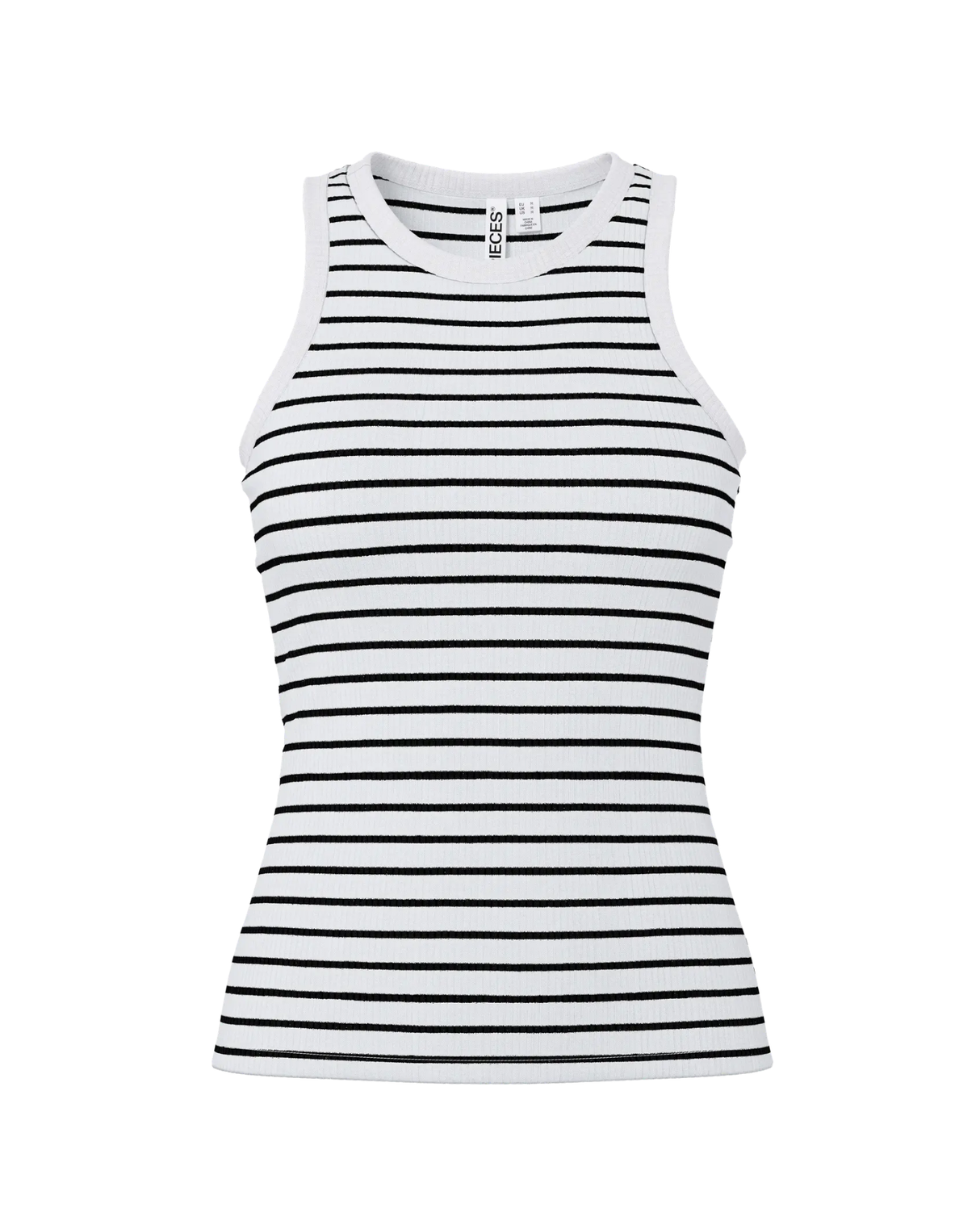 Hvid - Cloud Dancer/New Black - Pieces - Tanktop - 17133673