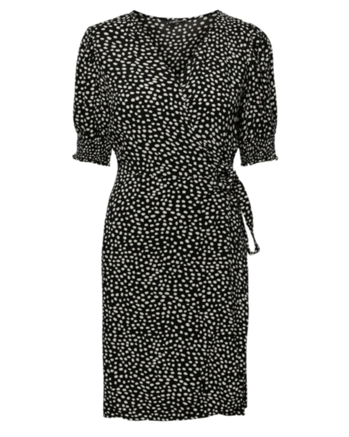 Black - black / dot - Pieces - dress with dots - 17133694