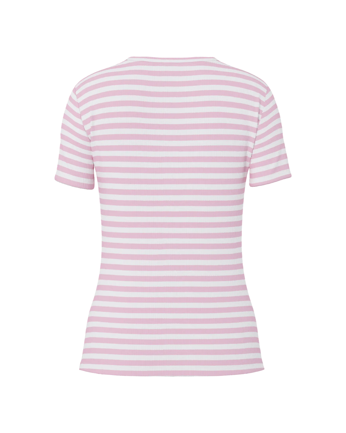 Rosa/hvid - roseate spoonbi / cloud dancer - Pieces - stribe Bluse - 17133839