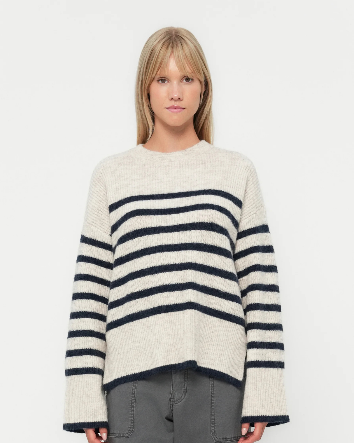 Grå - Whitecap Gray/Navy - Pieces - Strik - 17136138