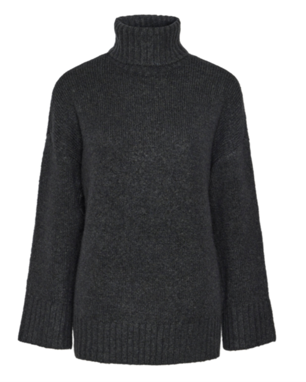 Mørkegrå - Magnet - pieces - striktrøje - uld - 17139848
