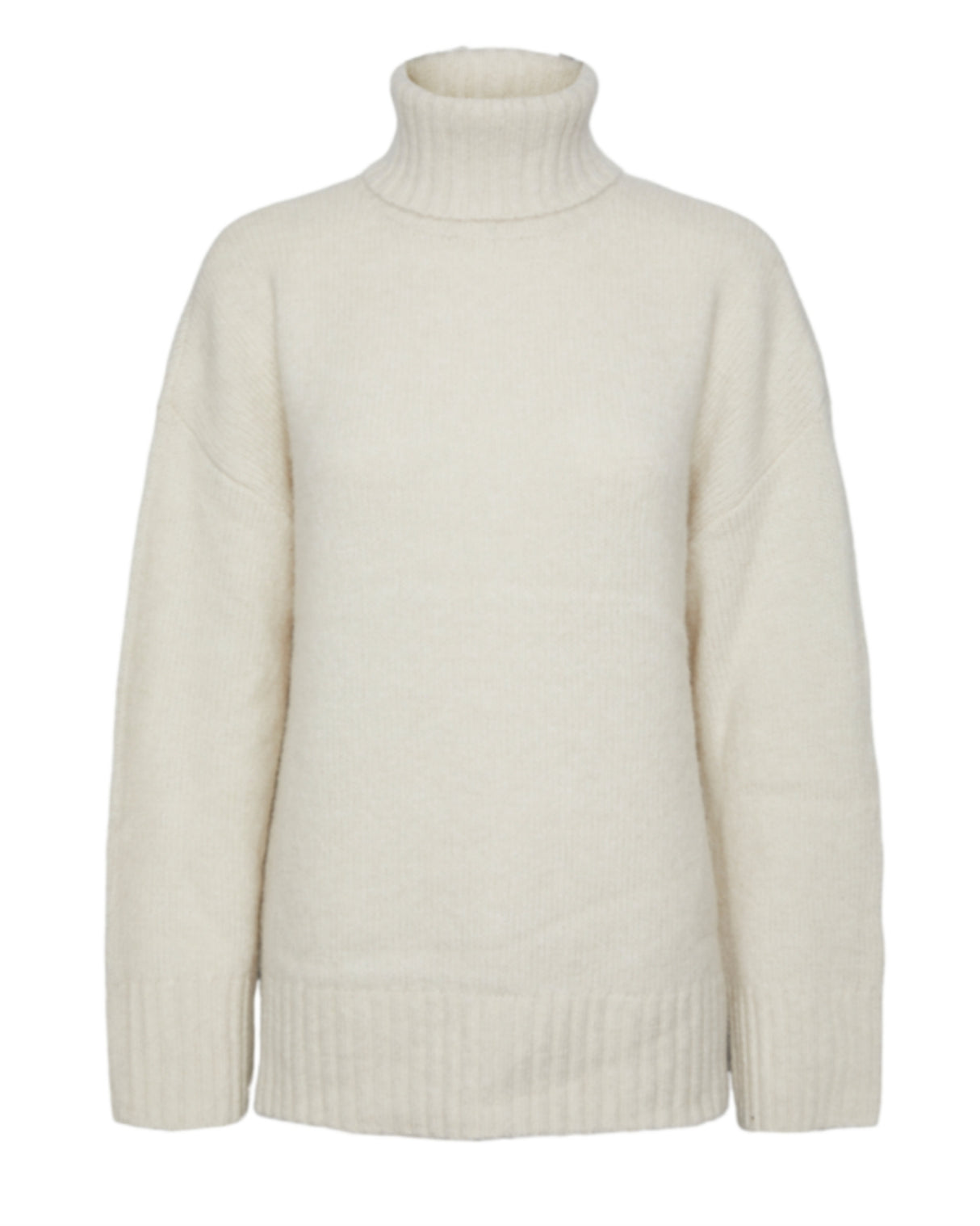 Offwhite - birch - Pieces - strik trøje - uld - 17139848