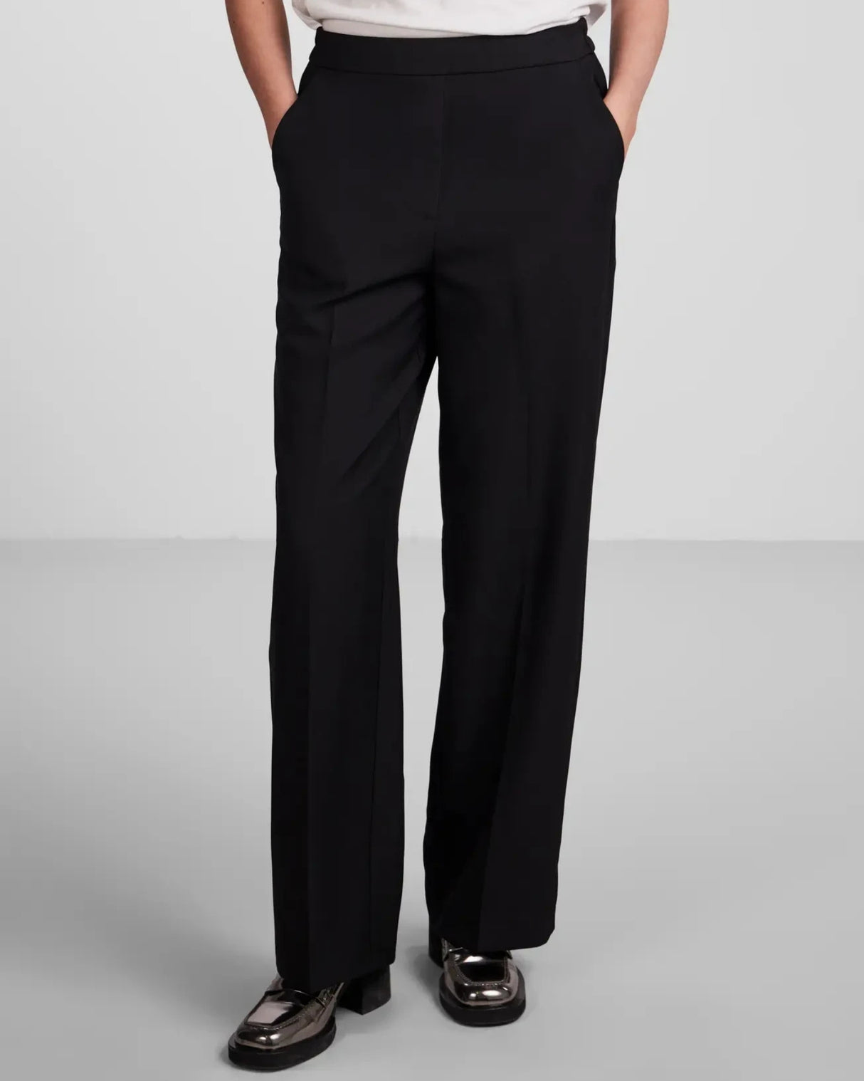 Black - Pieces - trousers -17140764