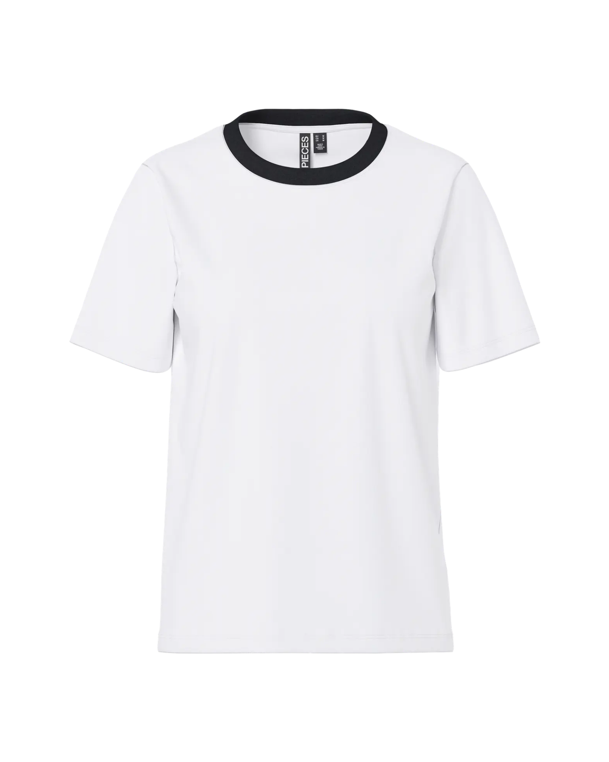 Hvid - Bright White - Pieces - T-shirt - 17140802