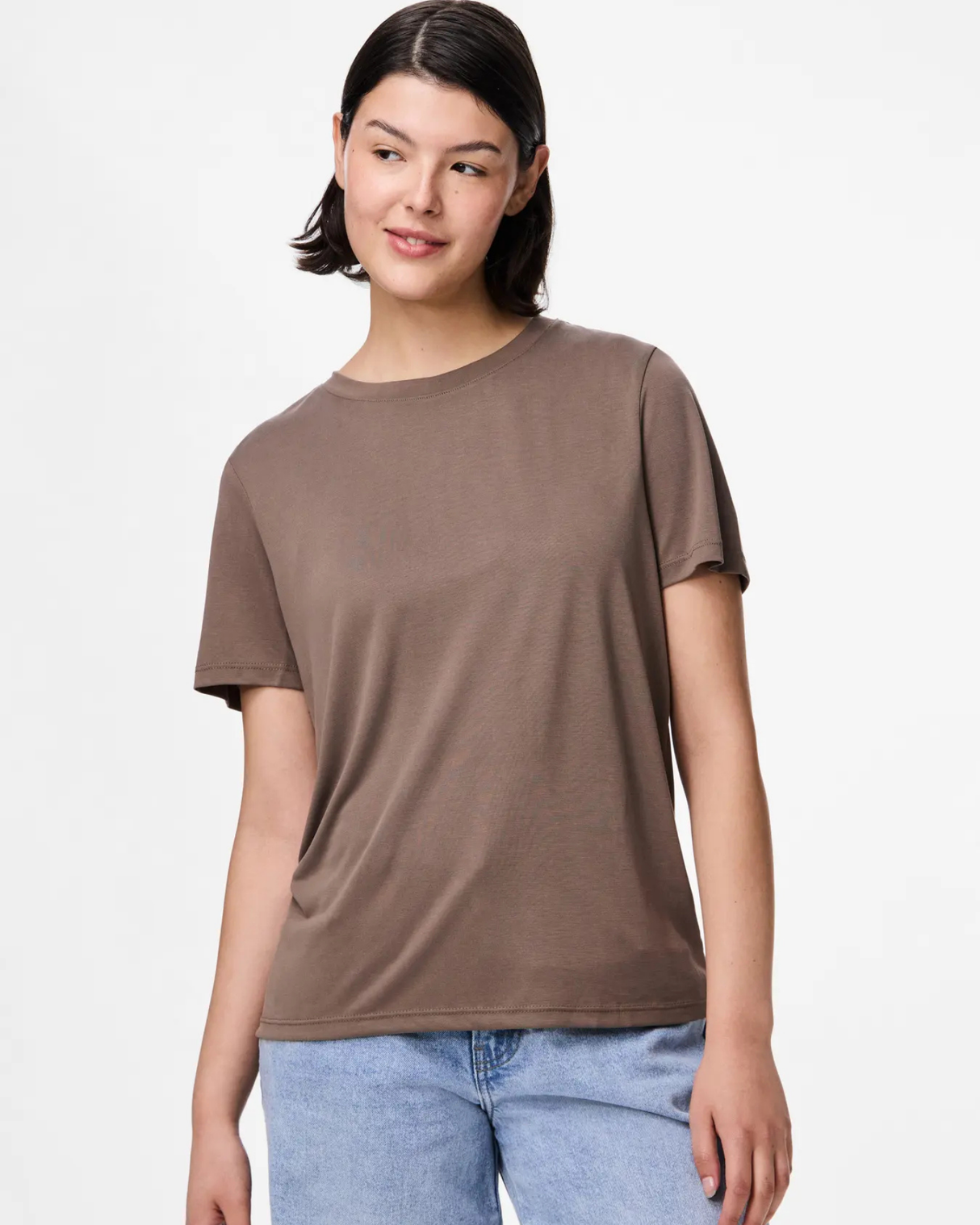 Brun - Morel - Pieces - T-shirt - 17148789