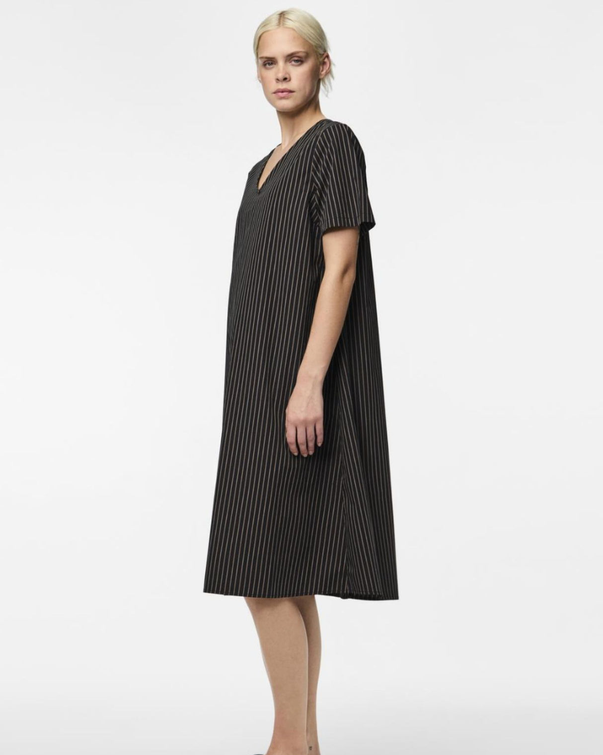 Black - PIECES - dress - striped - 17152058