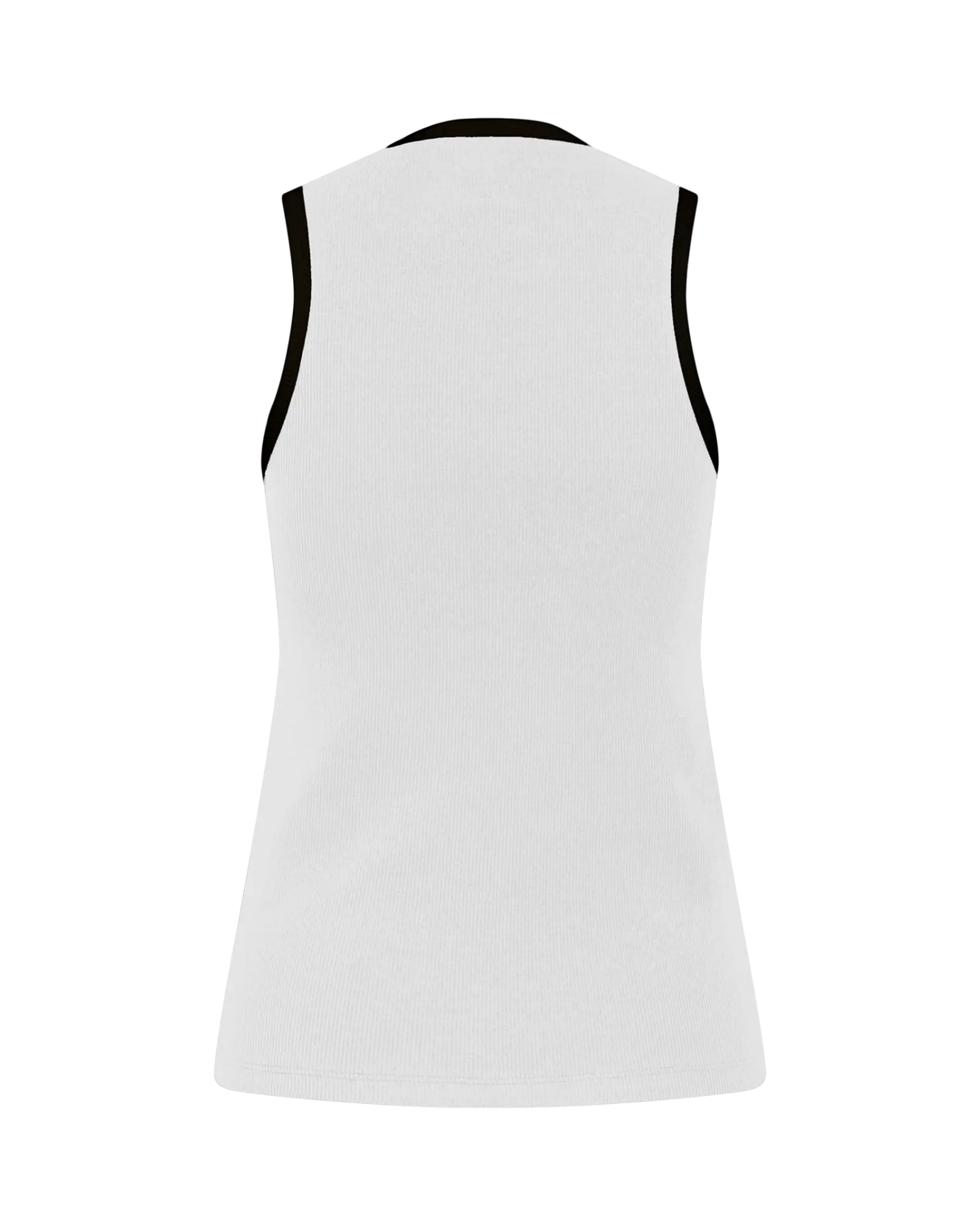 PIECES Bright White BLACK CONTRAST Top - 17154480