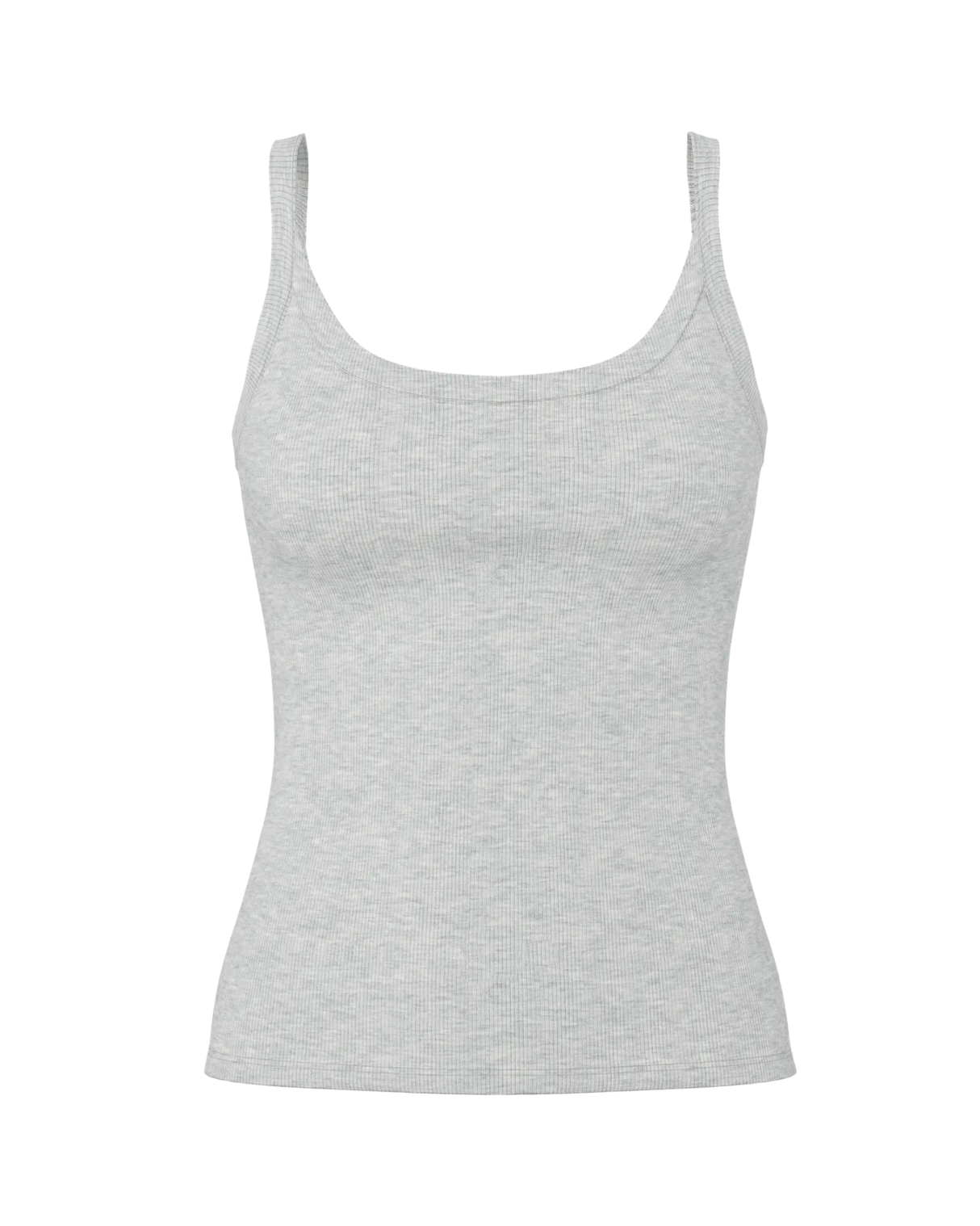 Grå - Light Grey Melange - Pieces - Top - 17154482