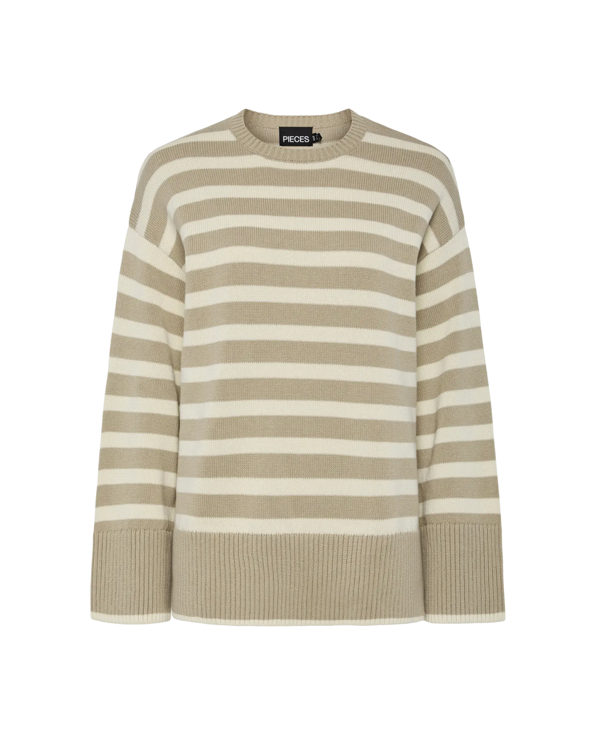 Sand/black - Birch/Black - Pieces - Sweater - 17154521