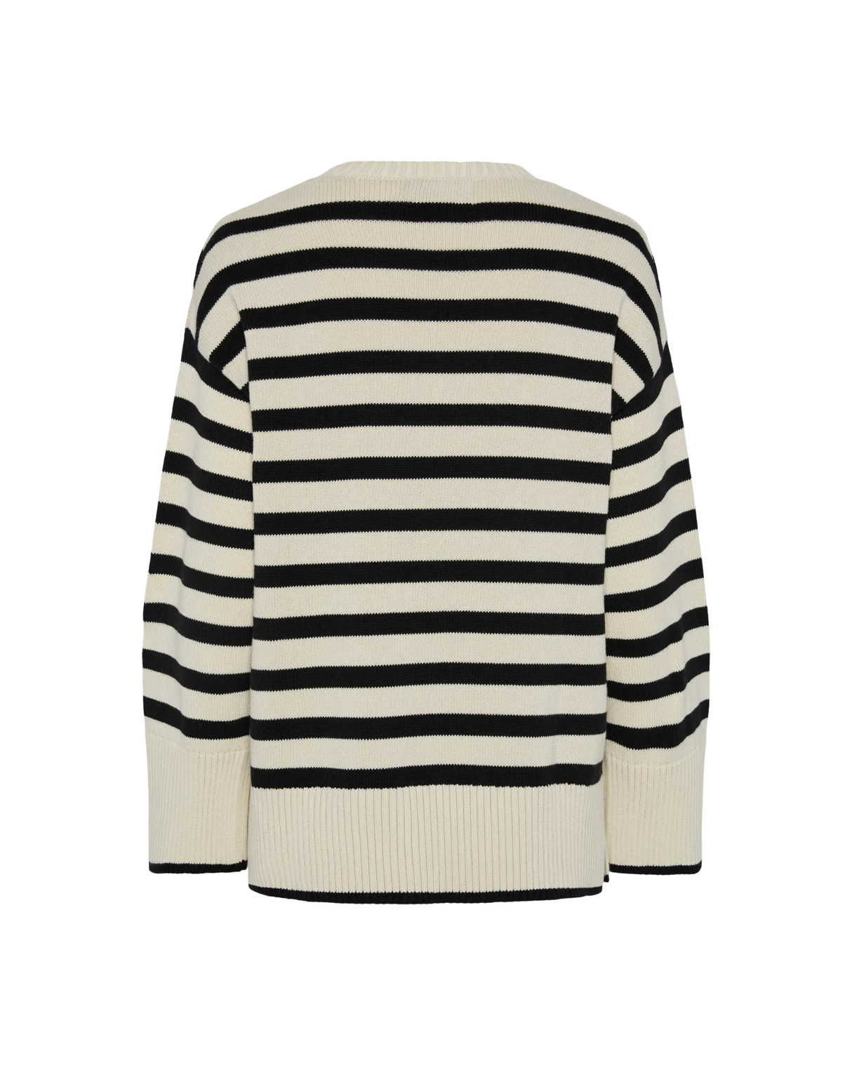 Sand/sort - Birch/Black - Pieces - Striktrøje - 17154521