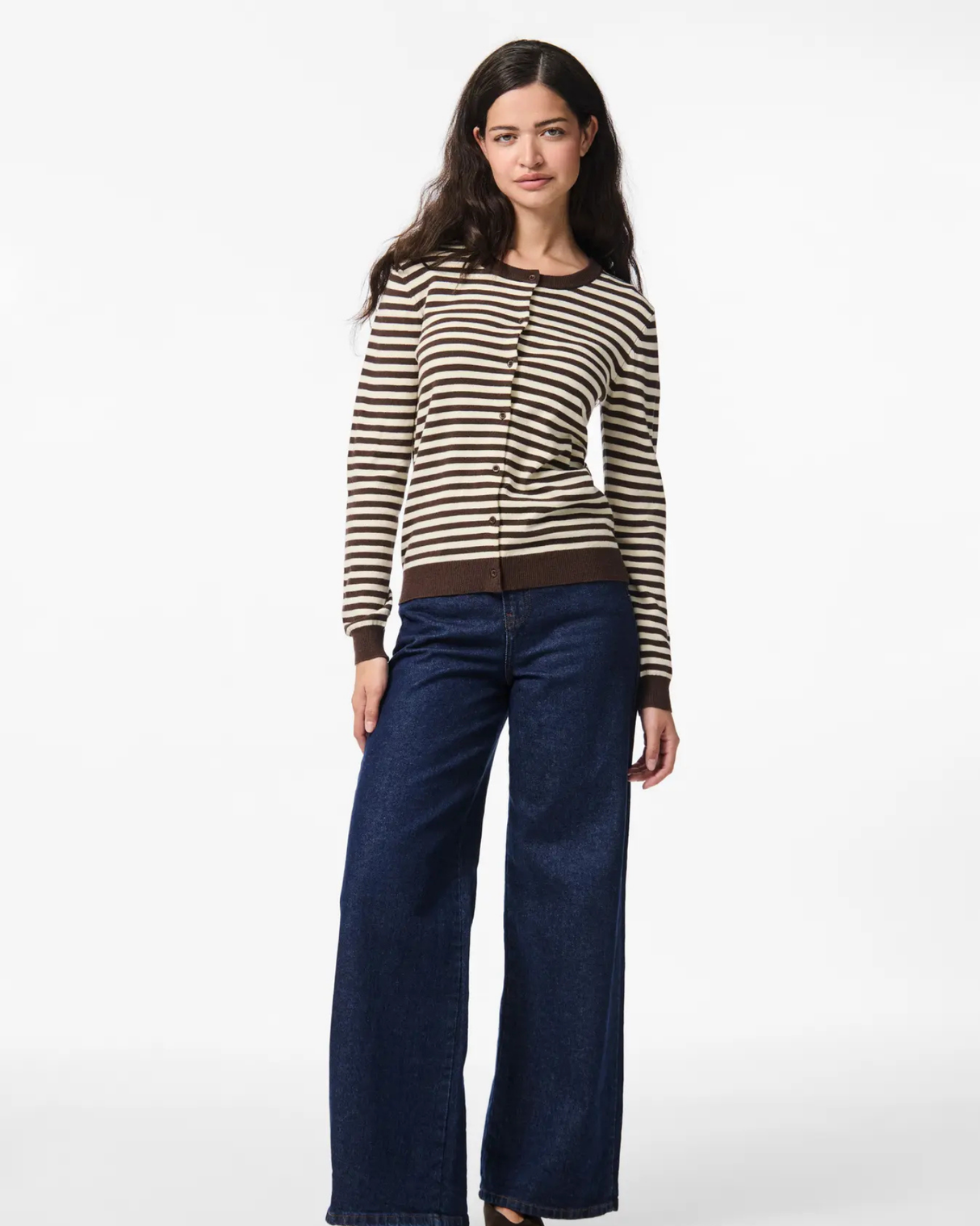 PIECES Hot Fudge BIRCH Cardigan,Striktrøje - 17154558