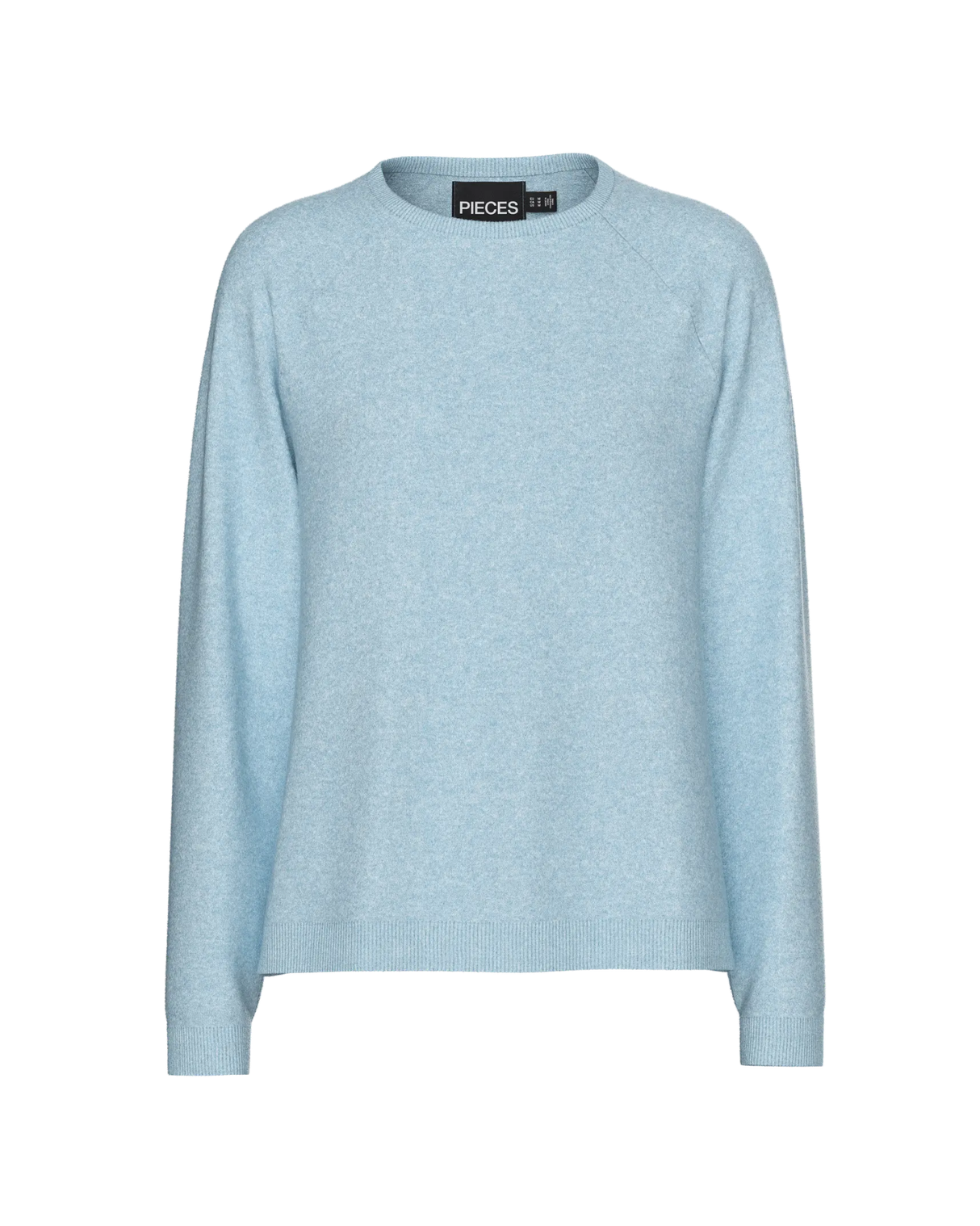 Blå - cashmere blue - Pieces - Striktrøje - style 17154650