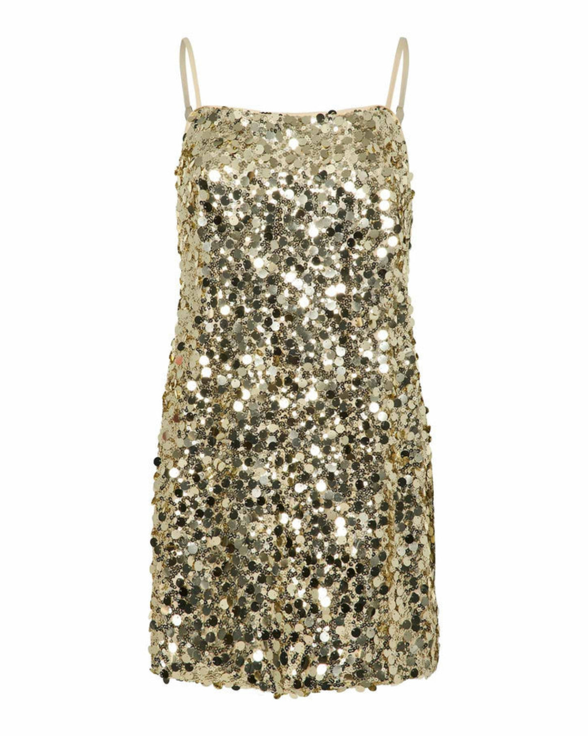 Gold Sequin - Gold - PIECES - Dress - 17155269
