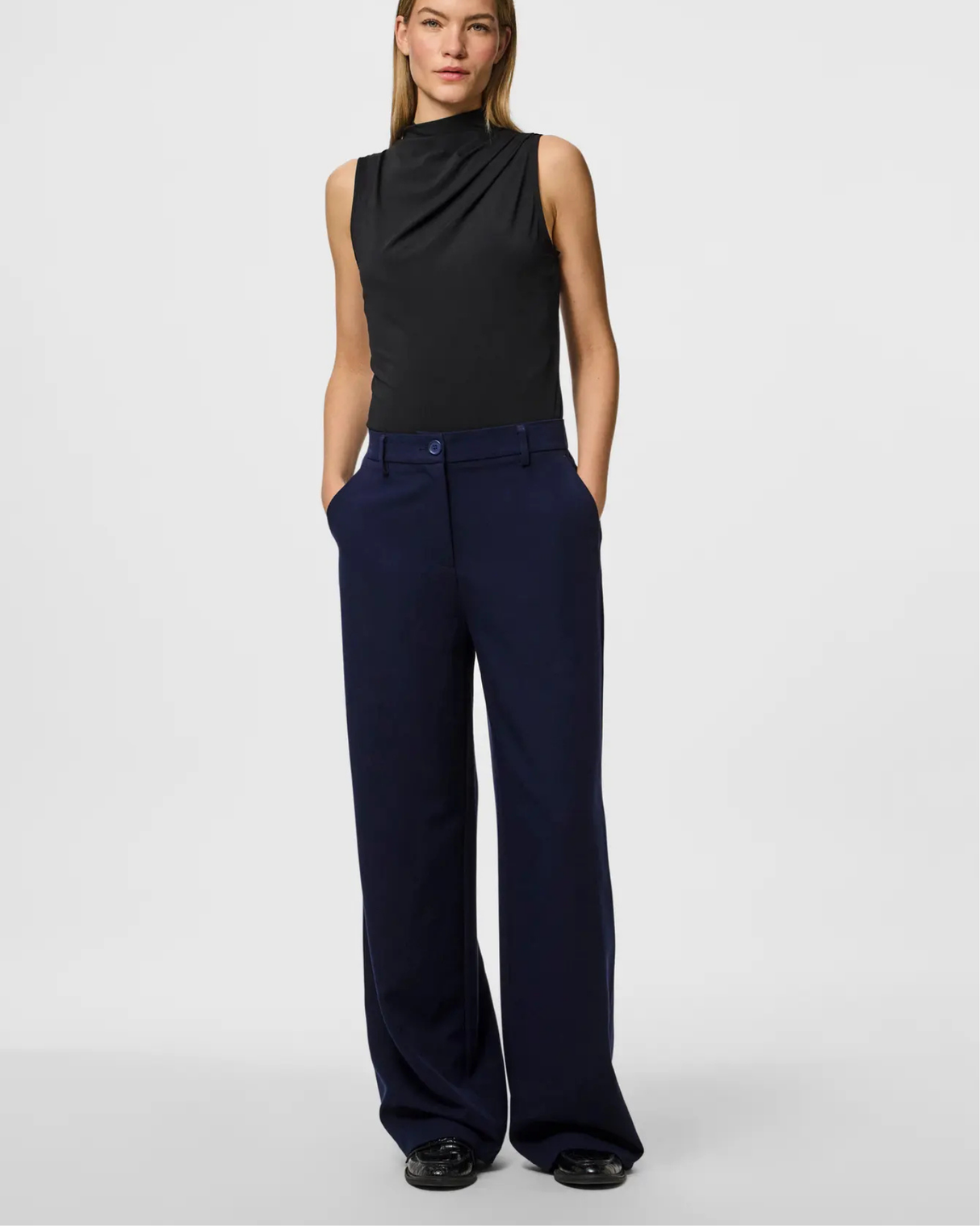 PIECES Maritime Blue Bukser - 17155335