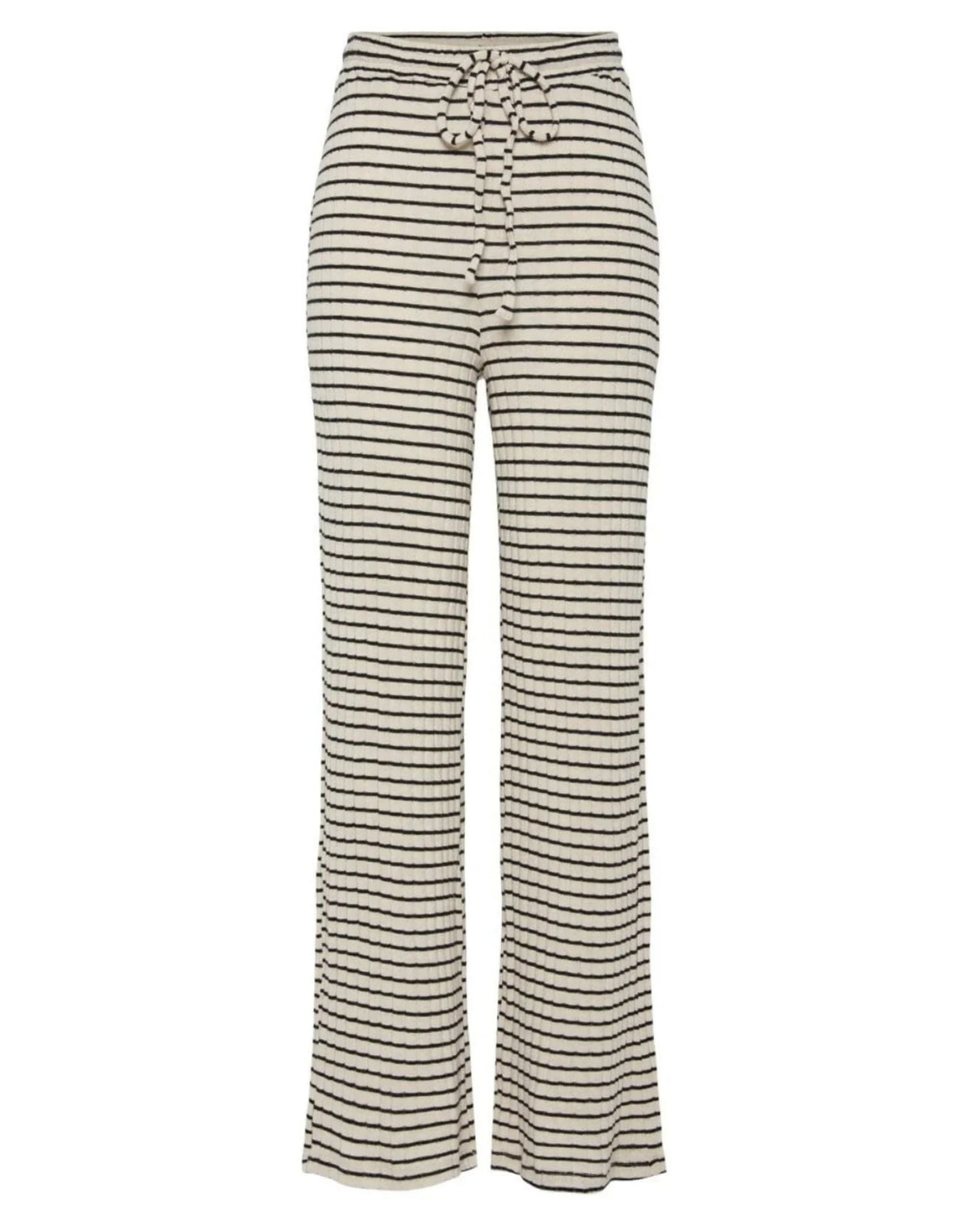 Offwhite/Sort - Birch/black stripes - Pieces - rib buks - 17156682