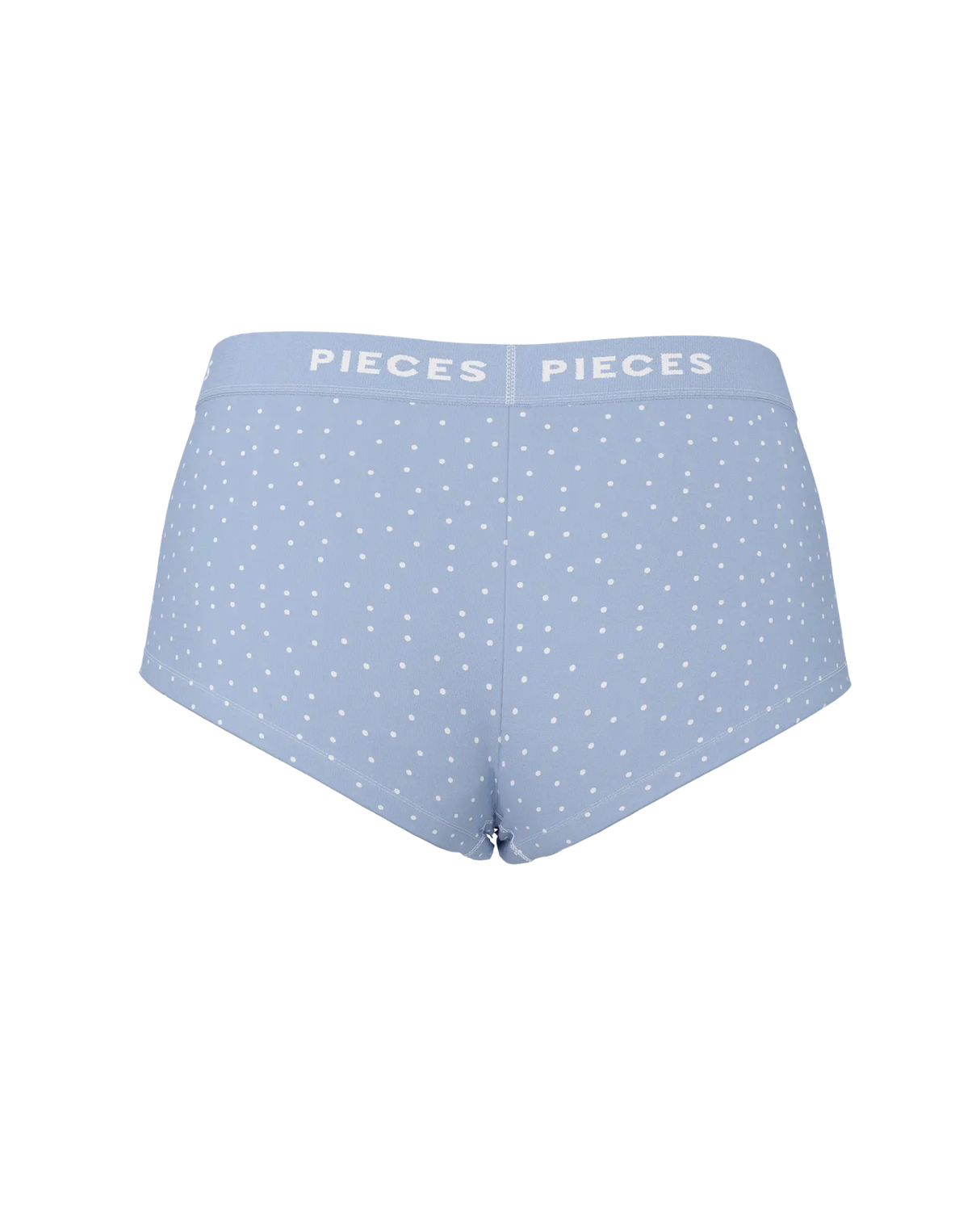 Lyseblå - Cashmere Blue/dot - Pieces - boksershorts med prikker - 17157022