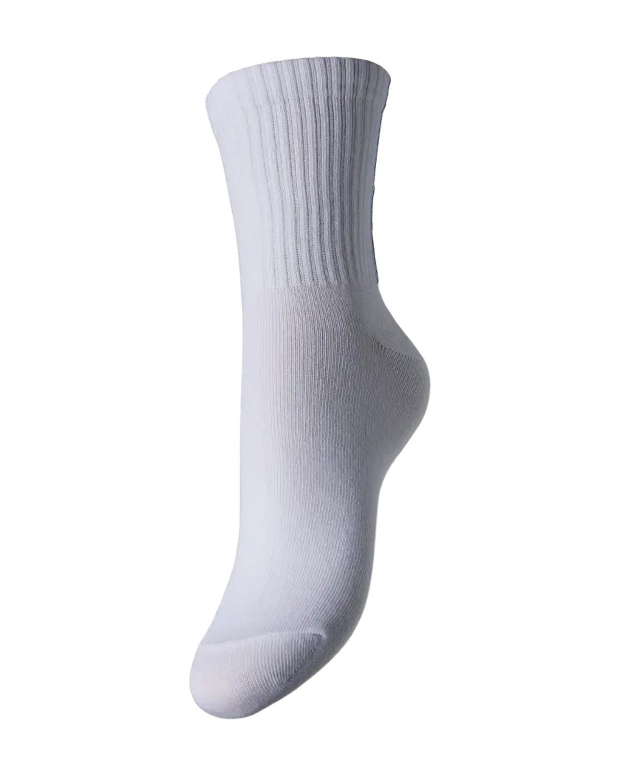 Hvid - bright white/rød- Pieces - strømper - 17157836