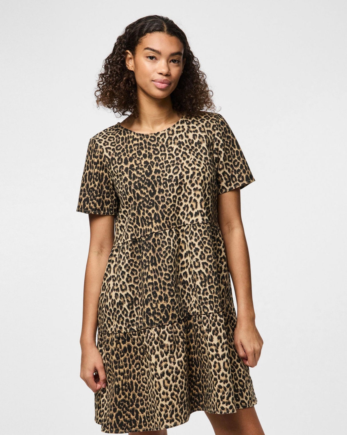 Leopard - White pepper - Pieces - Denimkjole - 17158303