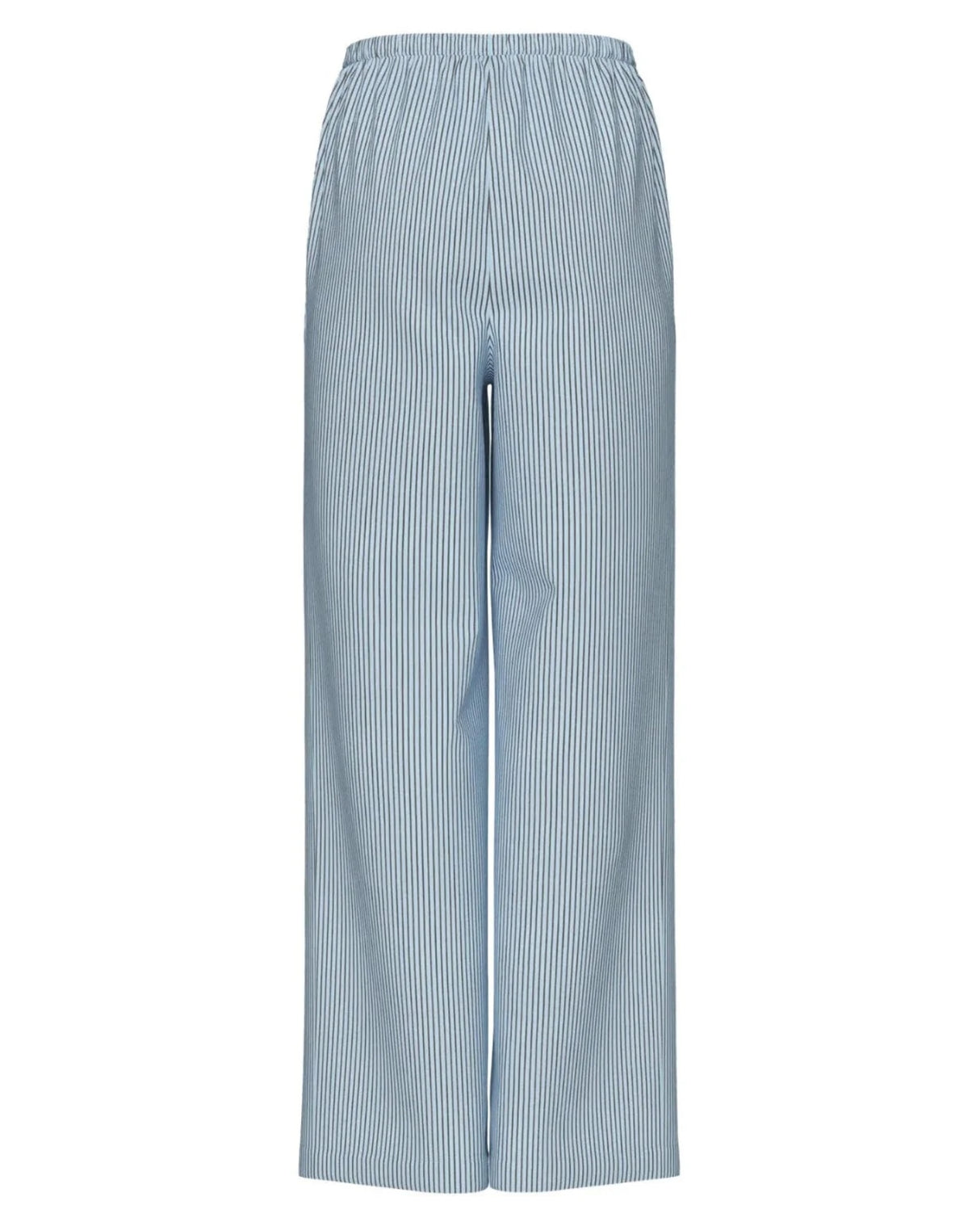 Blå - Cashmere Blue - Morel - Pieces - Bukser - Striber - 17158470