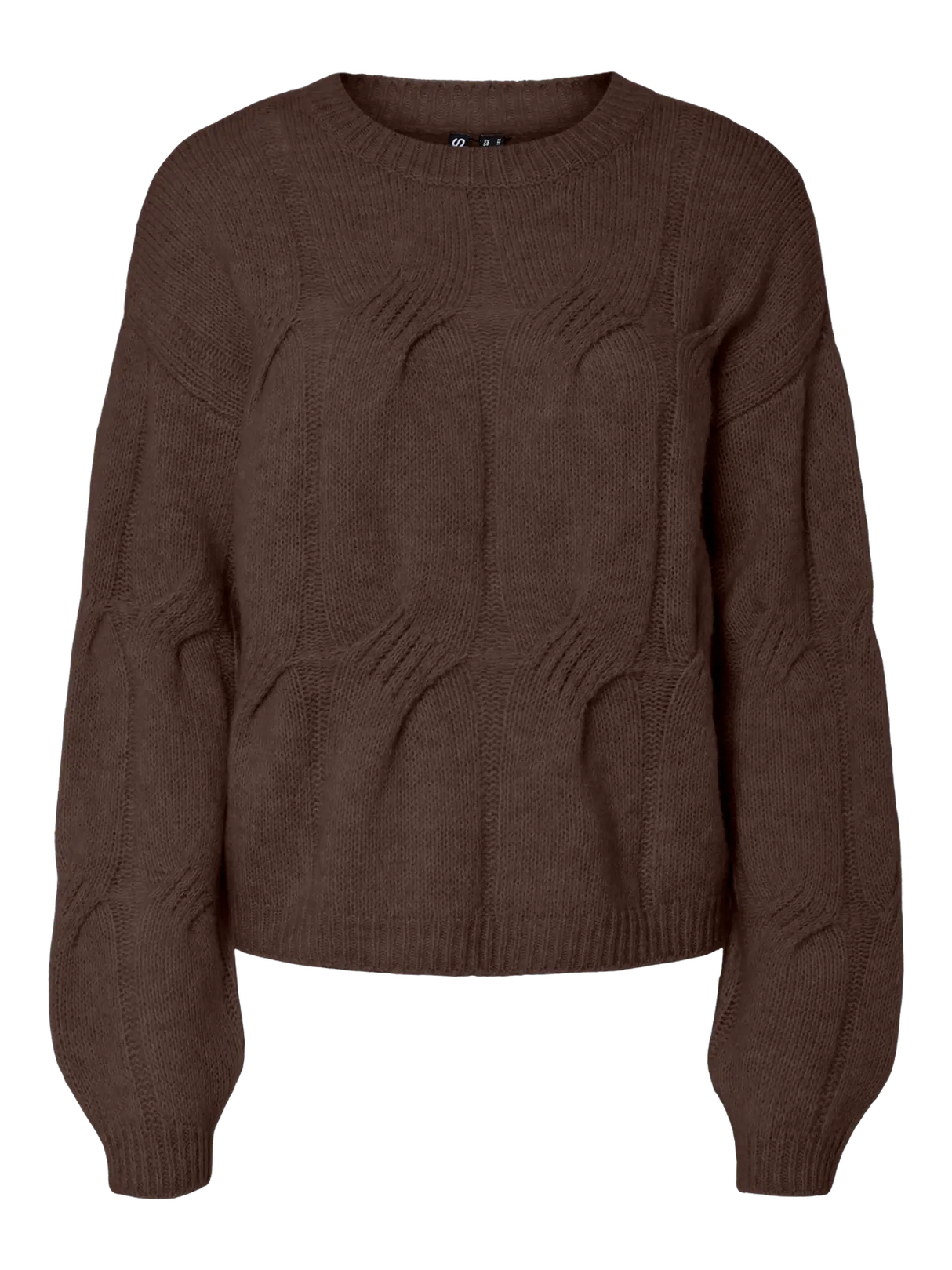 Brun Striktrøje fra PIECES - 17158924