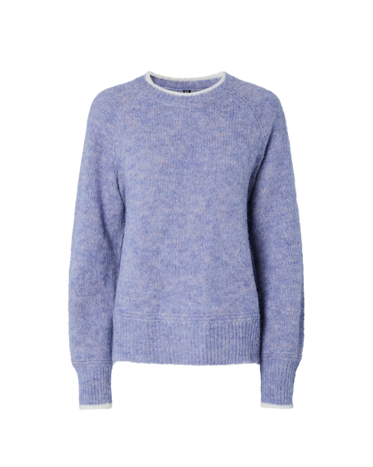 PIECES Baby Lavender WHITE CONTRAST Striktrøje - 17158933