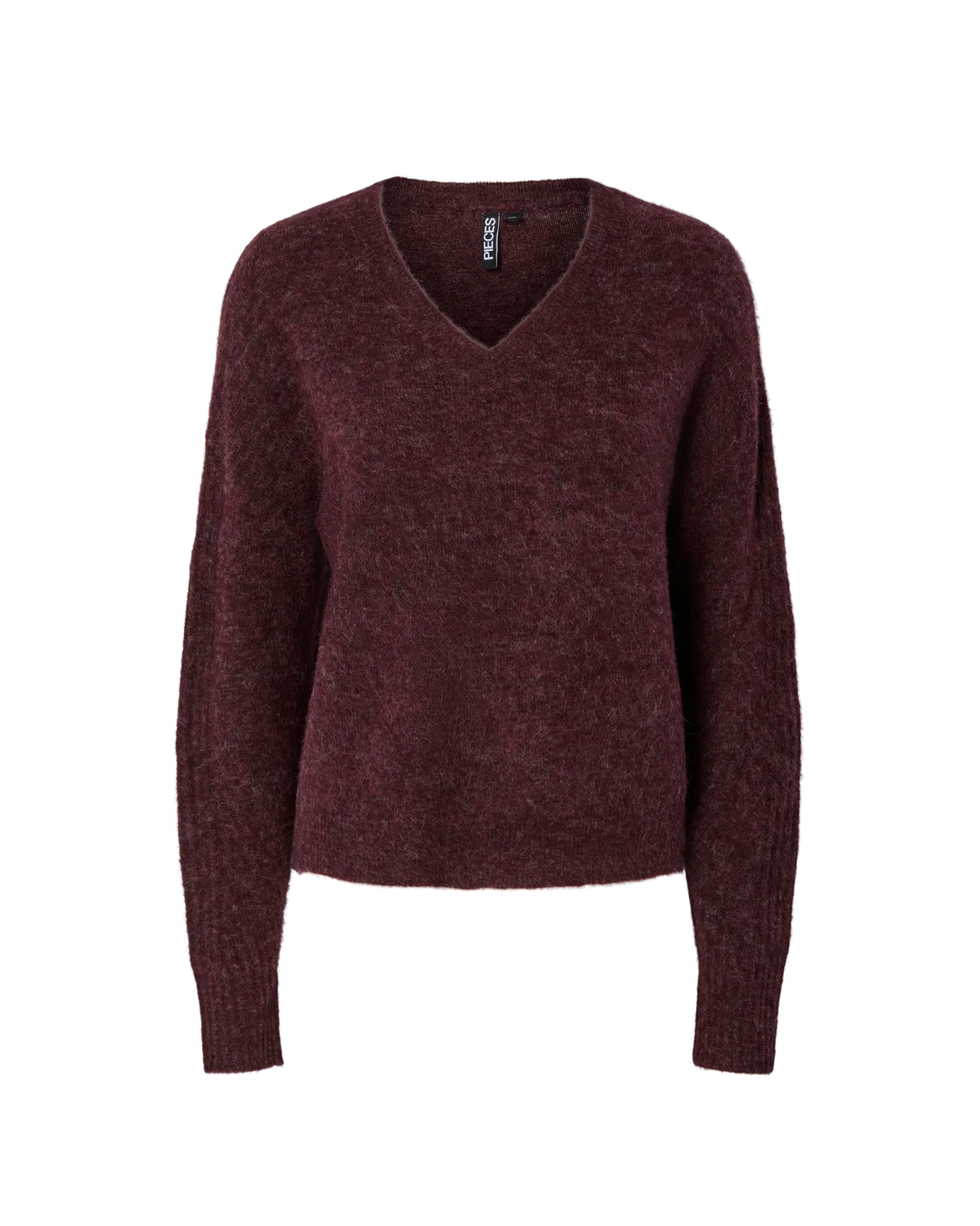PIECES Tawny Port MELANGE Striktrøje - 17158938