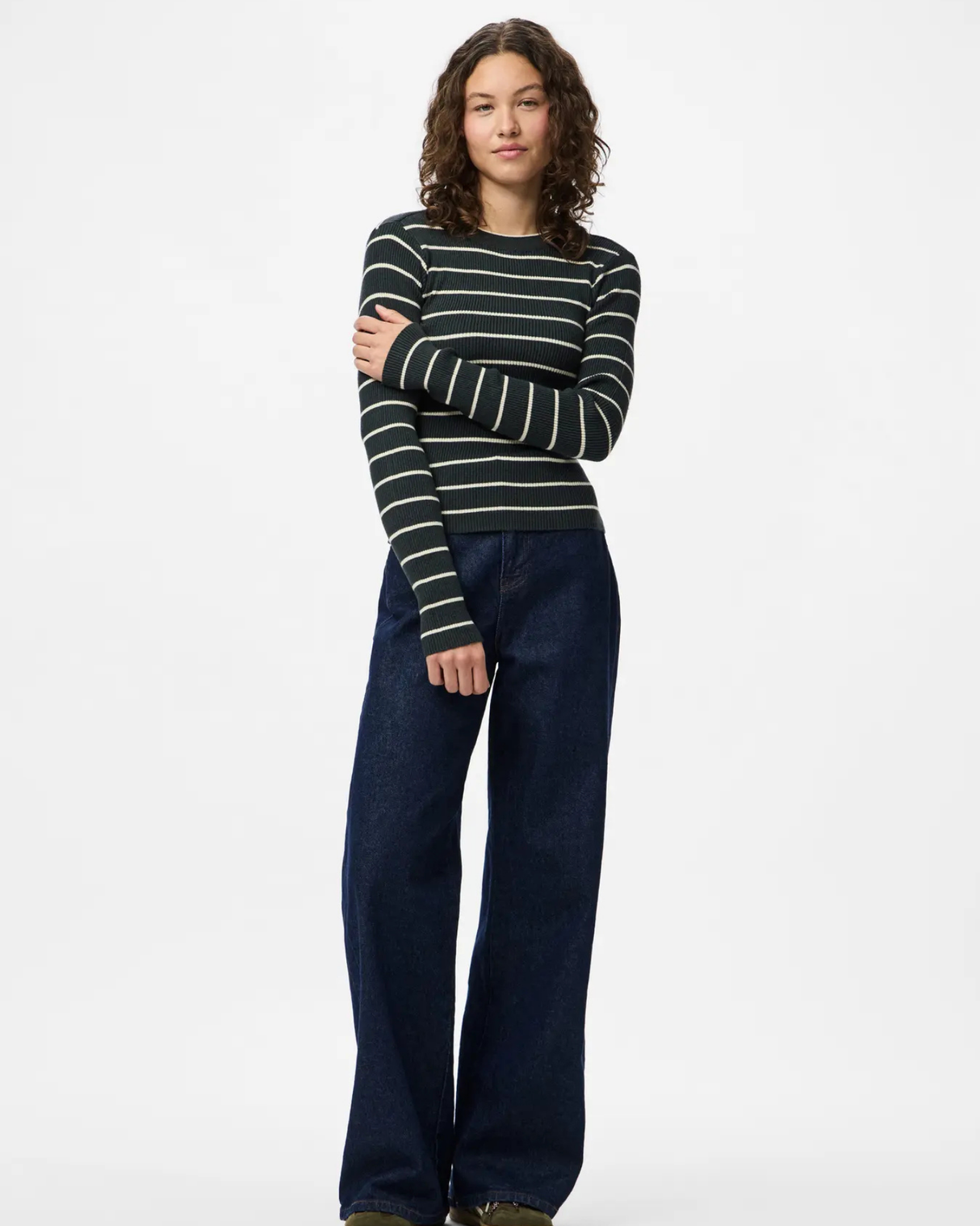 PIECES Darkest Spruce BIRCH NARROW Striktrøje - 17158955