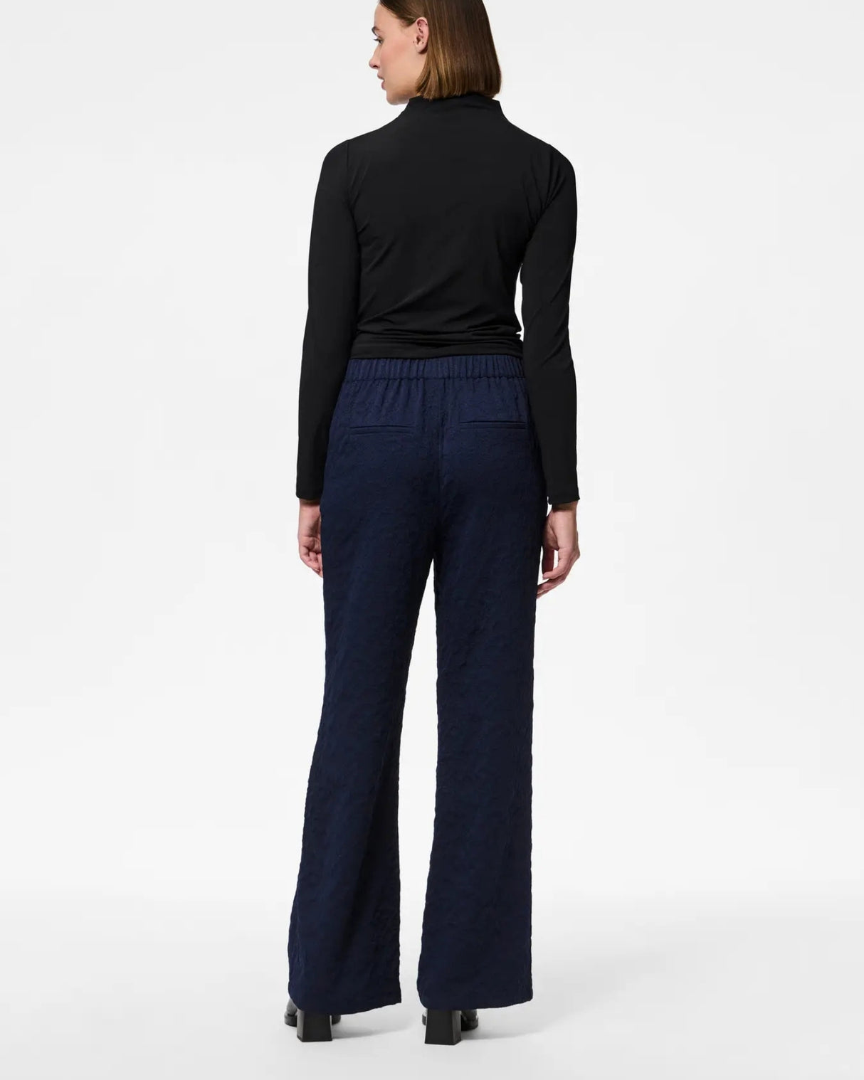 Mørkeblå - Maritime Blue - Pieces - Bukser - 17160336