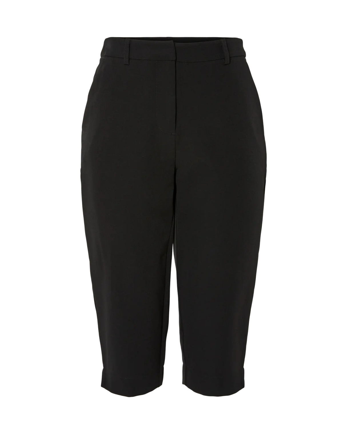 Sort - Black - Pieces - Capri 3/4 Bukser - 17160552